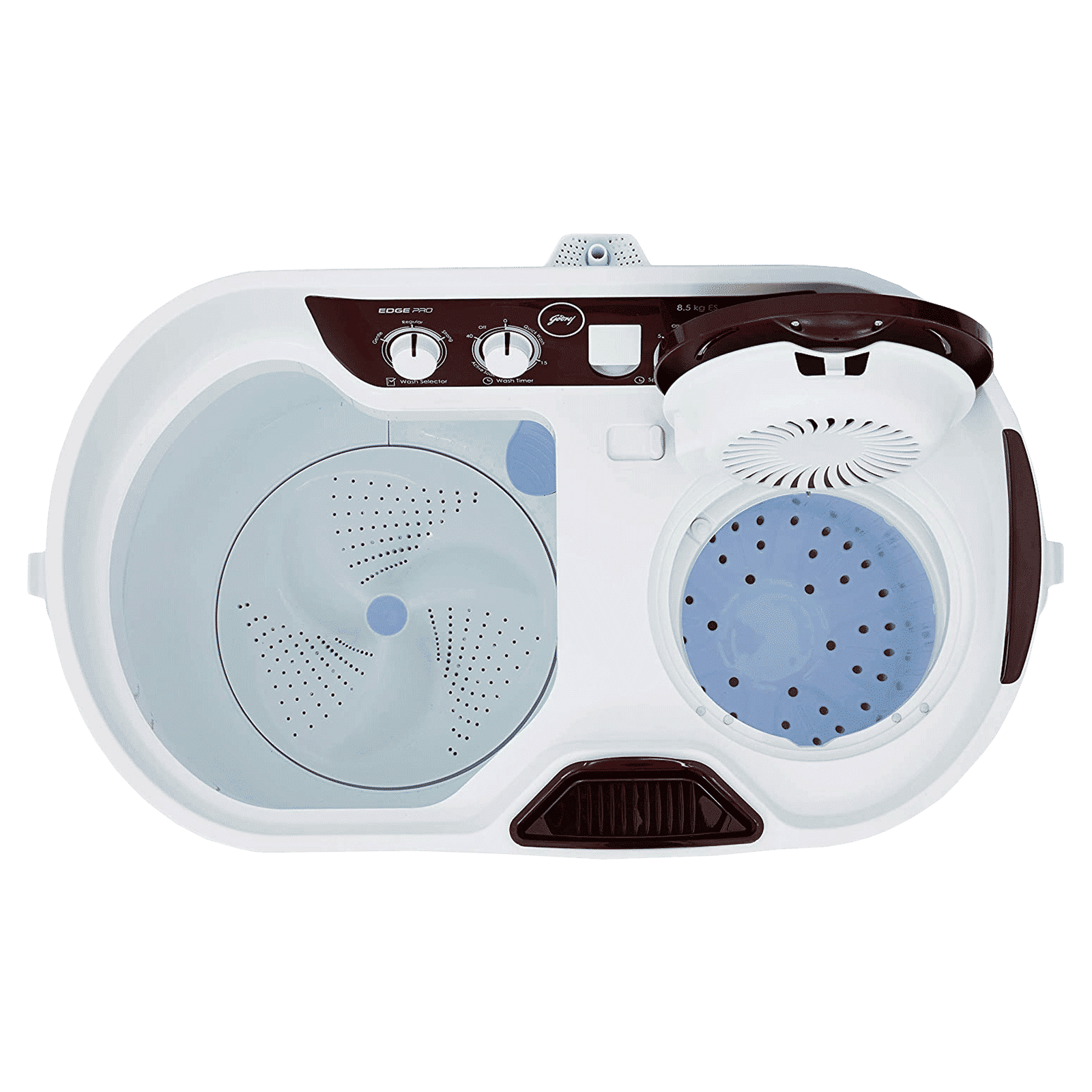 Godrej 8.5 kg 5 Star Semi Automatic Washing Machine with Spin Shower (Edge Pro, WS EDGEPRO 850 ES, Wine Red)_8