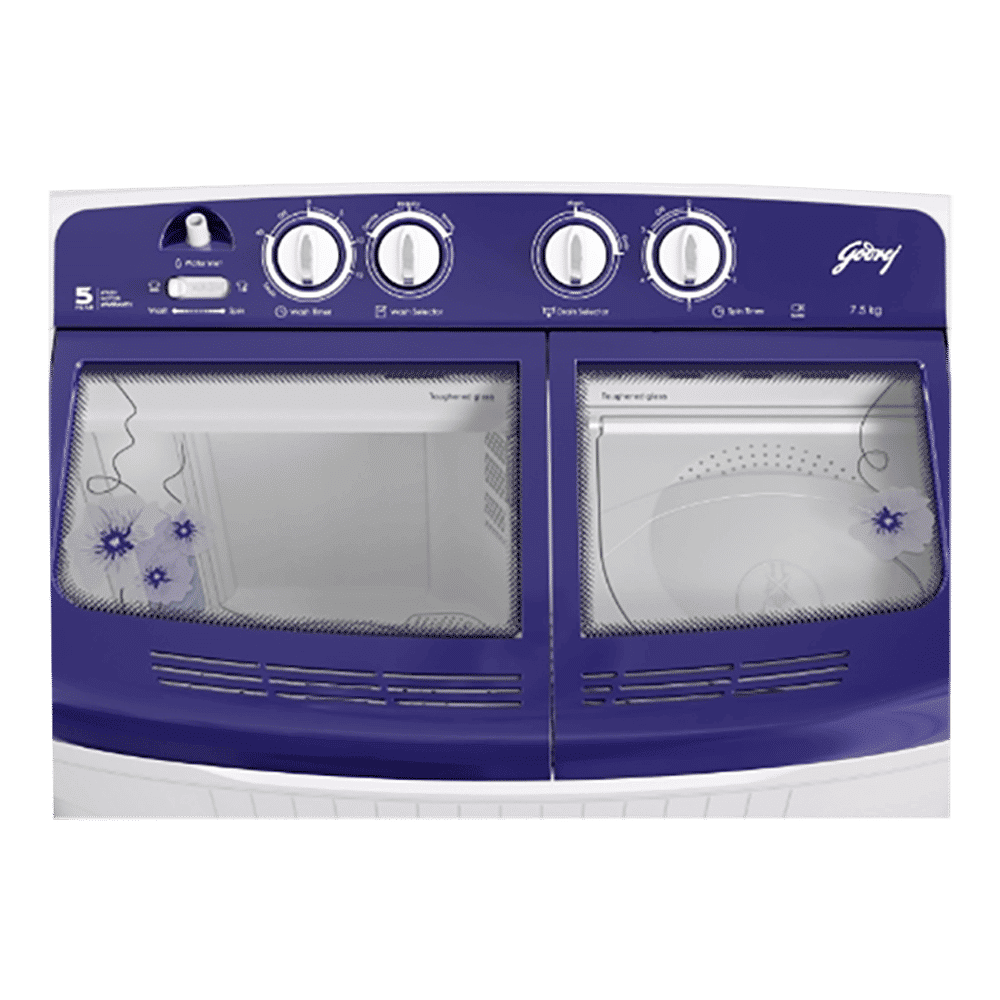 Godrej 7.5 kg 5 Star Semi Automatic Washing Machine with Tri Roto Scrub Pulsator (WS EDGE 7.5 ROBL T, Royal Blue)_4