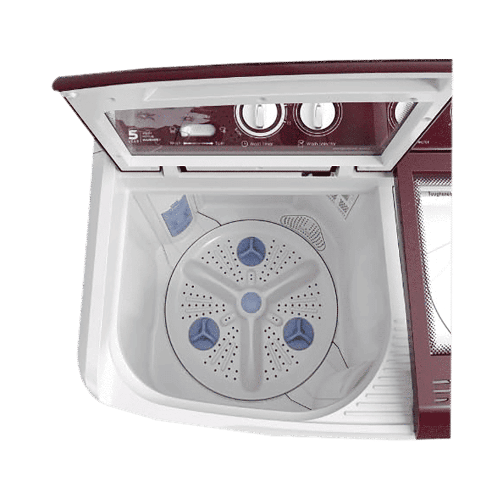 Godrej 8.5 kg 5 Star Semi Automatic Washing Machine with Spin Shower (Edge, WS EDGE 8.5 WNRD TB3 M, Wine Red) Godrej 8.5 kg 5 Star Semi Automatic Washing Machine with Spin Shower (Edge, WS EDGE 8.5 WNRD TB3 M, Wine Red)_9