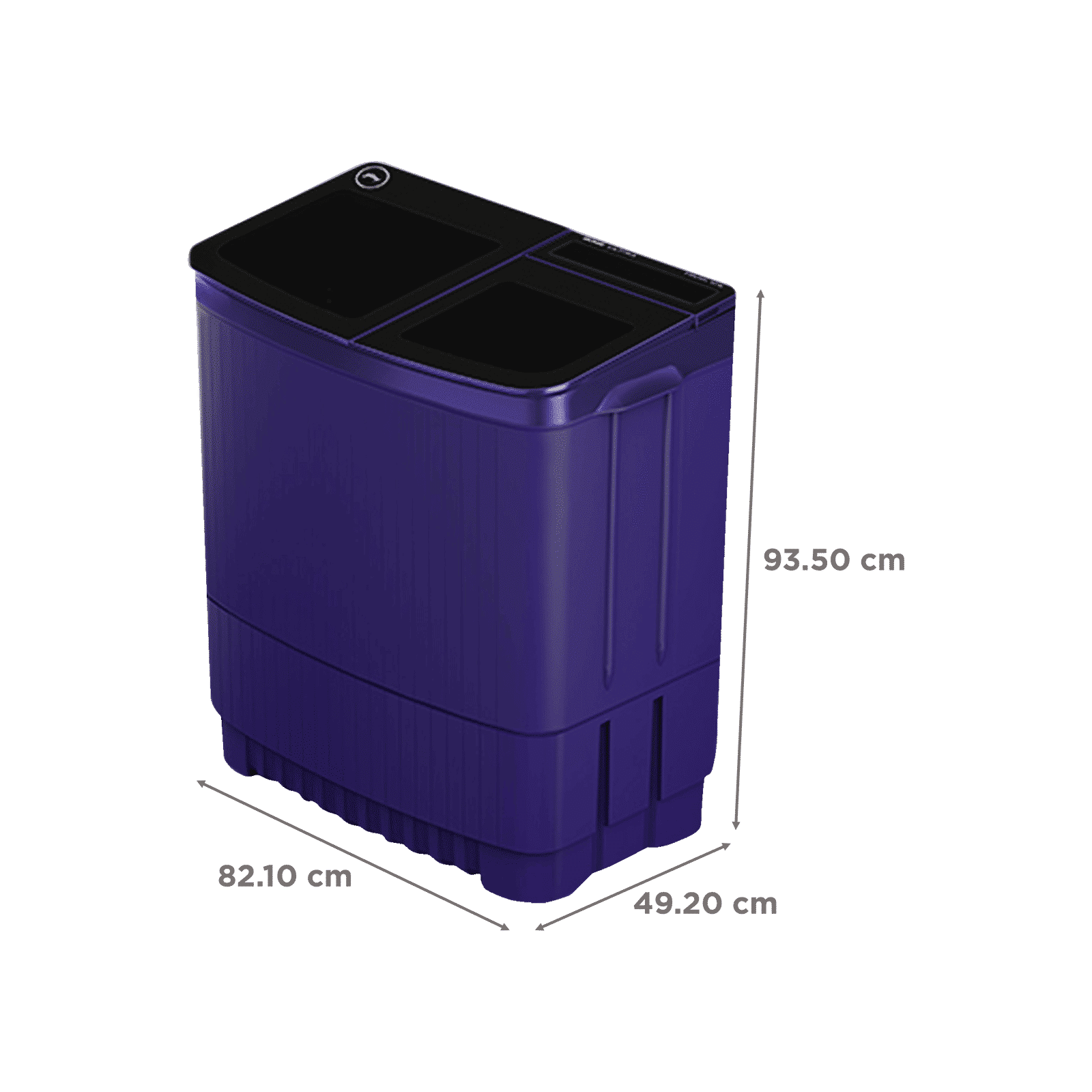 Godrej 8 kg 5 Star Semi Automatic Washing Machine with PowerMax Wash Motor (Edge Ultima Steelnox, WS EDGE ULTS 80 5.0 DB2M CSBL, Crystal Blue)_3