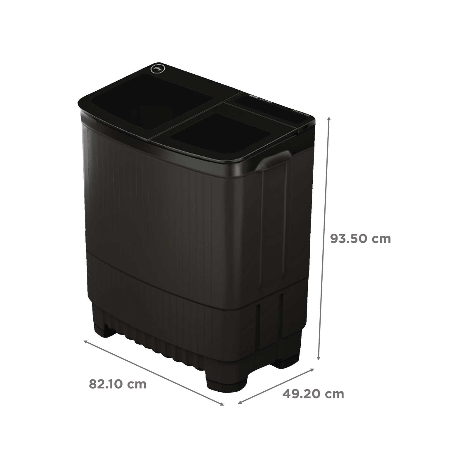 Godrej 8 kg 5 Star Semi Automatic Washing Machine with PowerMax Wash Motor (Edge Ultima Steelnox, WS EDGE ULTS 80 5.0 DB2M CSGR, Crystal Grey)_3