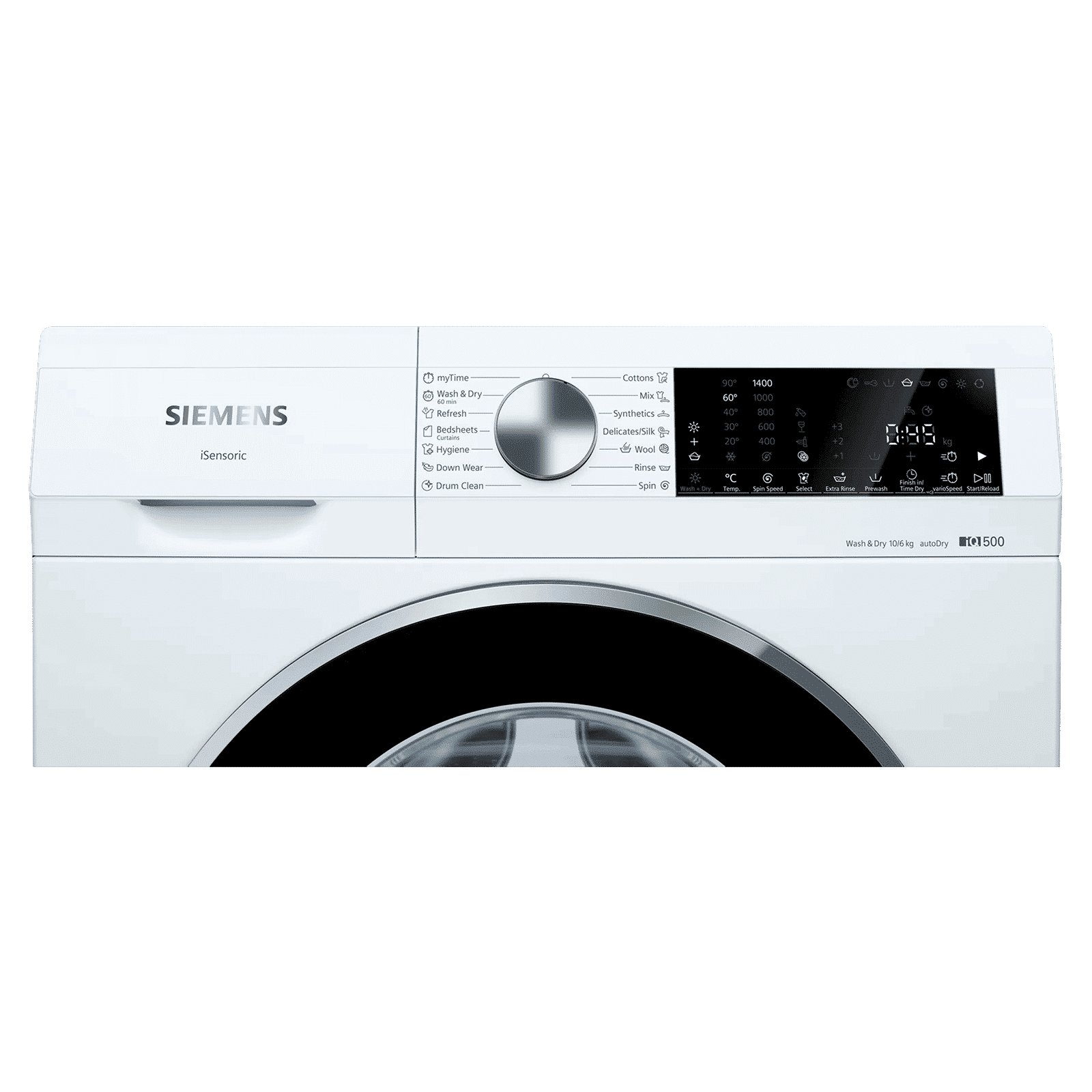 SIEMENS 10/6 kg Fully Automatic Front Load Washer Dryer (iQ500, WN54A2U0IN, Wave Drum, White)_4