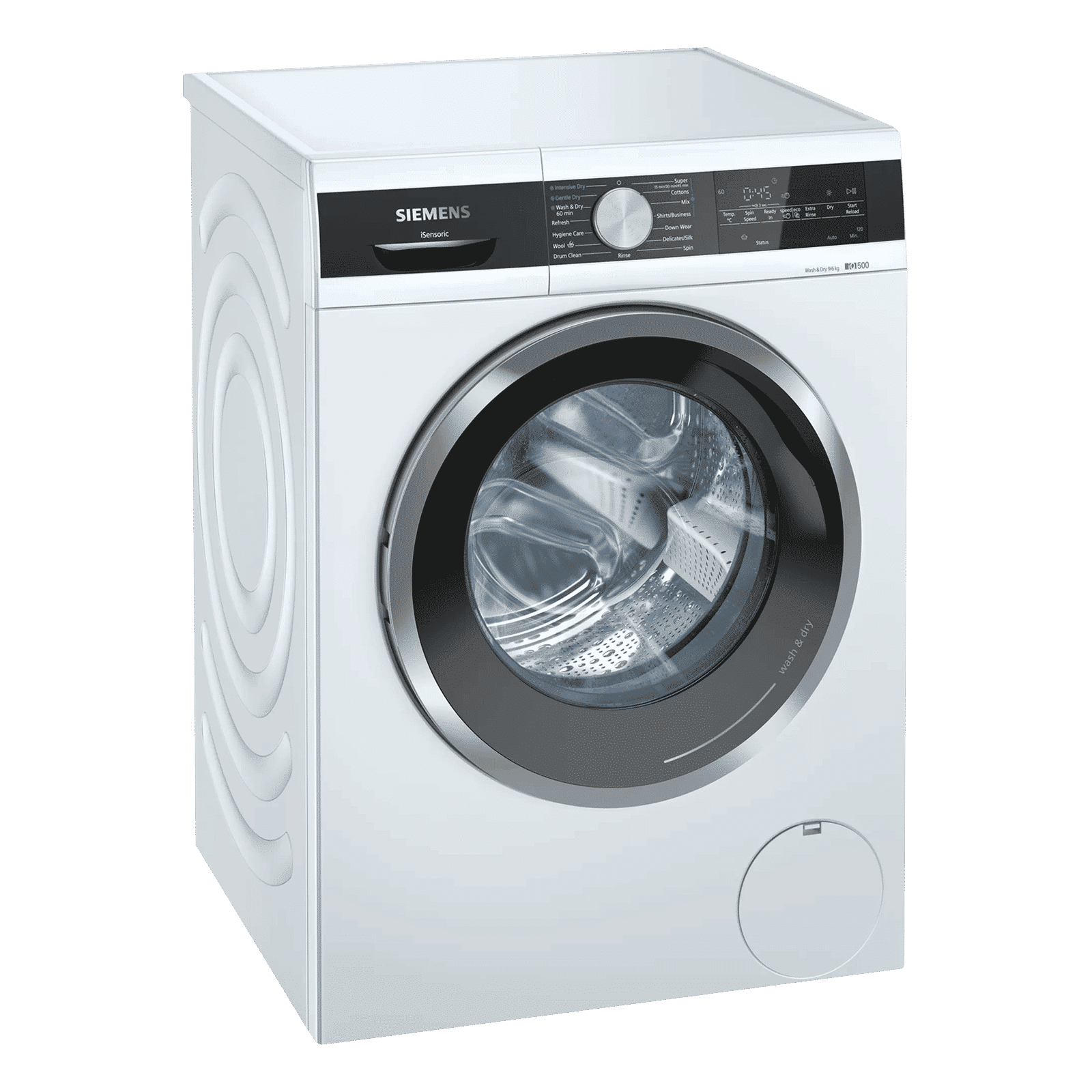 SIEMENS 9/6 kg 5 Star Fully Automatic Front Load Washer Dryer (iQ500, WN44A100IN, In-Built Heater, White)_5