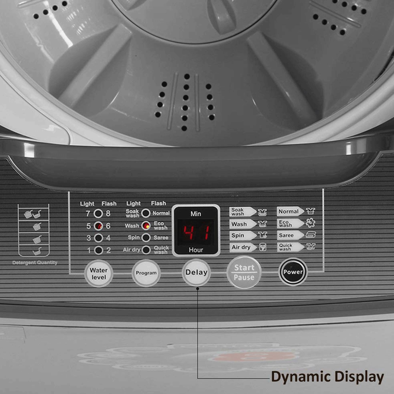 ONIDA 7 kg 5 Star Fully Automatic Top Load Washing Machine (T70FGD, Crystal Drum Technology, Grey)_9