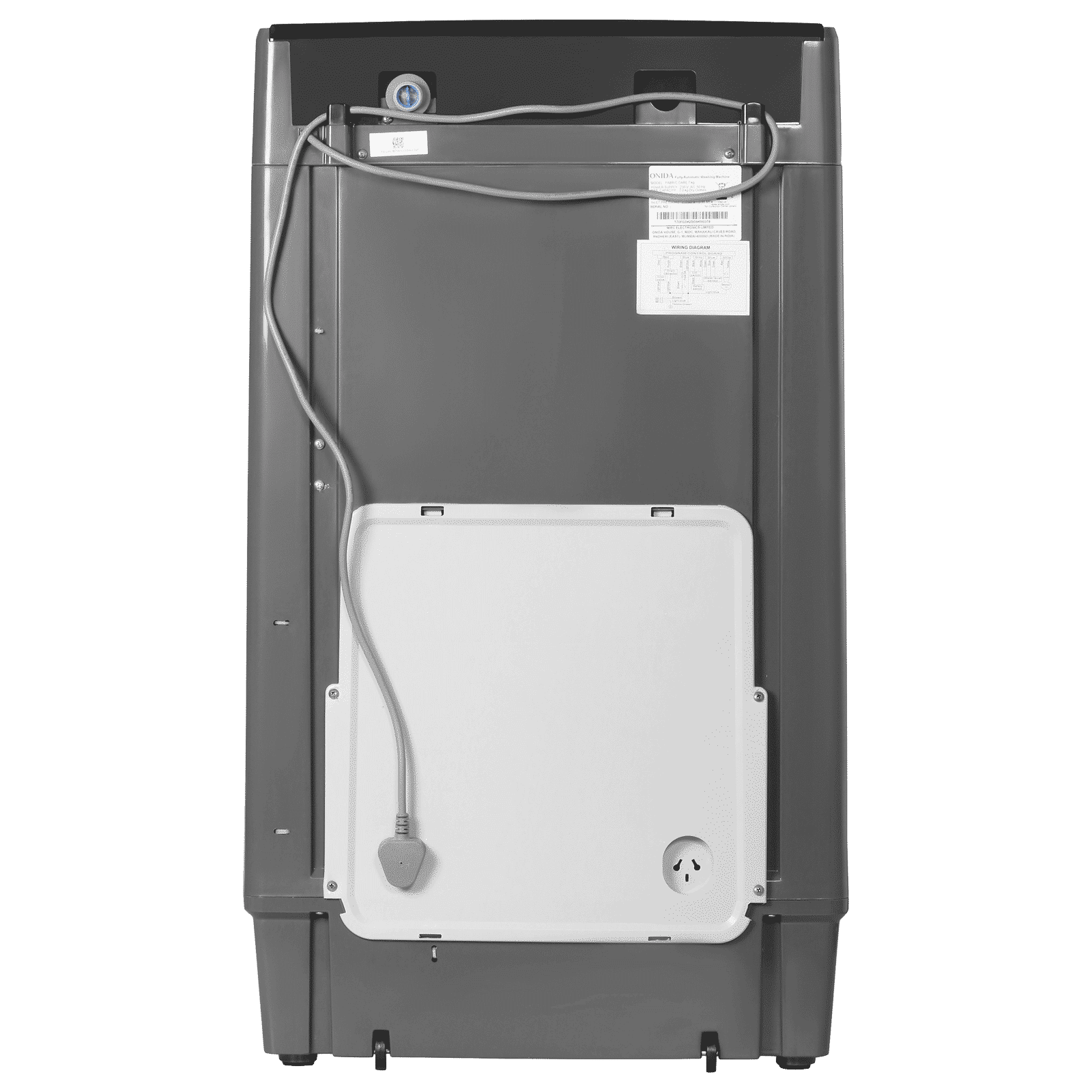 ONIDA 7 kg 5 Star Fully Automatic Top Load Washing Machine (T70FGD, Crystal Drum Technology, Grey)_7