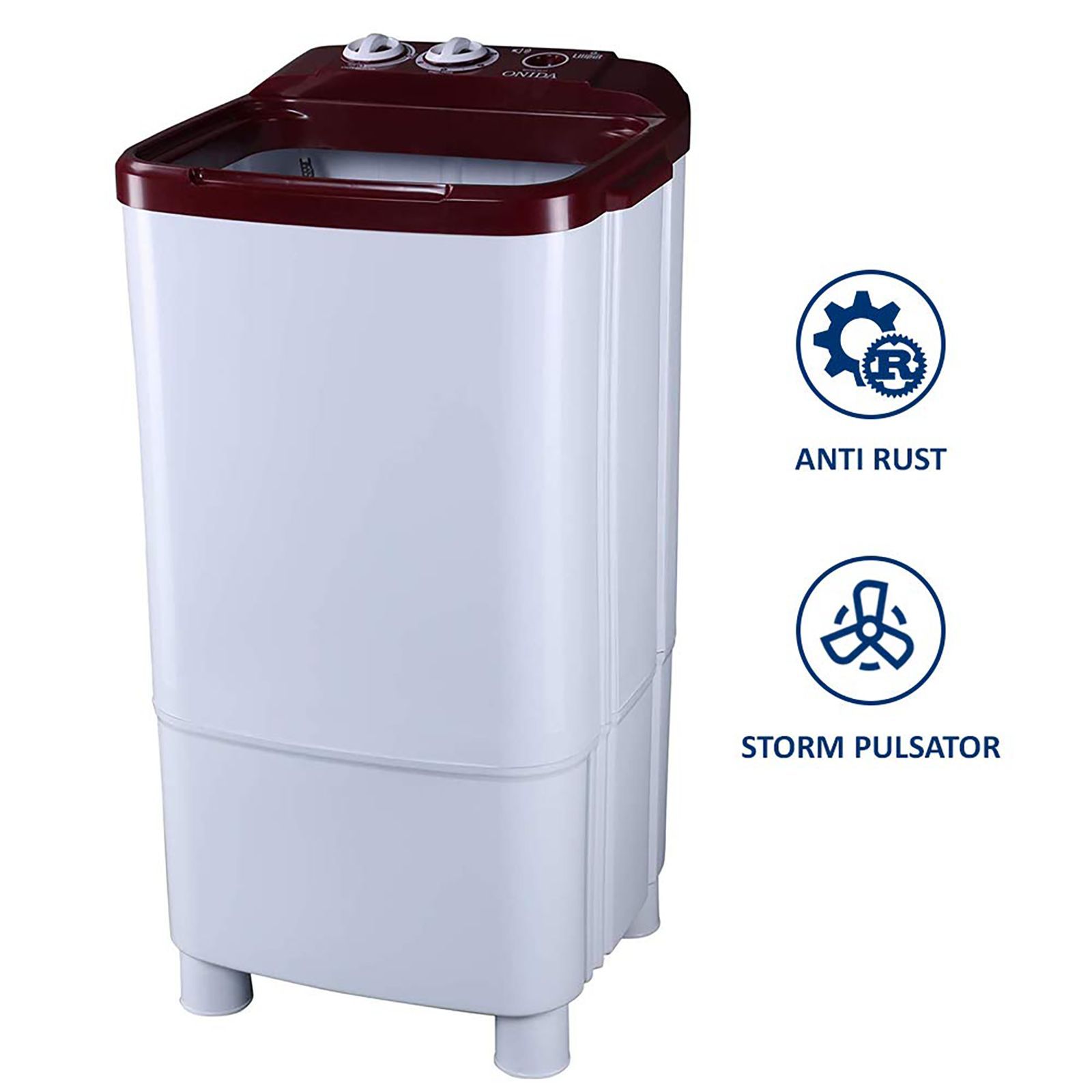 ONIDA 9 kg Semi Automatic Washer with Anti Rat Mesh (Liliput, W90W, Lava Red) ONIDA 9 kg Semi Automatic Washer with Anti Rat Mesh (Liliput, W90W, Lava Red)_16