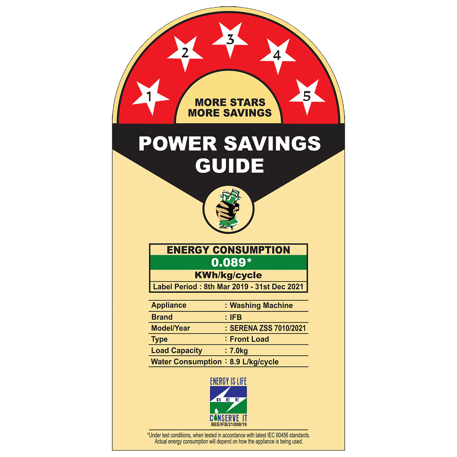 IFB 7 kg 5 Star Fully Automatic Front Load Washing Machine (Serena ZSS 7010, Aqua Energie, Silver) IFB 7 kg 5 Star Fully Automatic Front Load Washing Machine (Serena ZSS 7010, Aqua Energie, Silver)_5