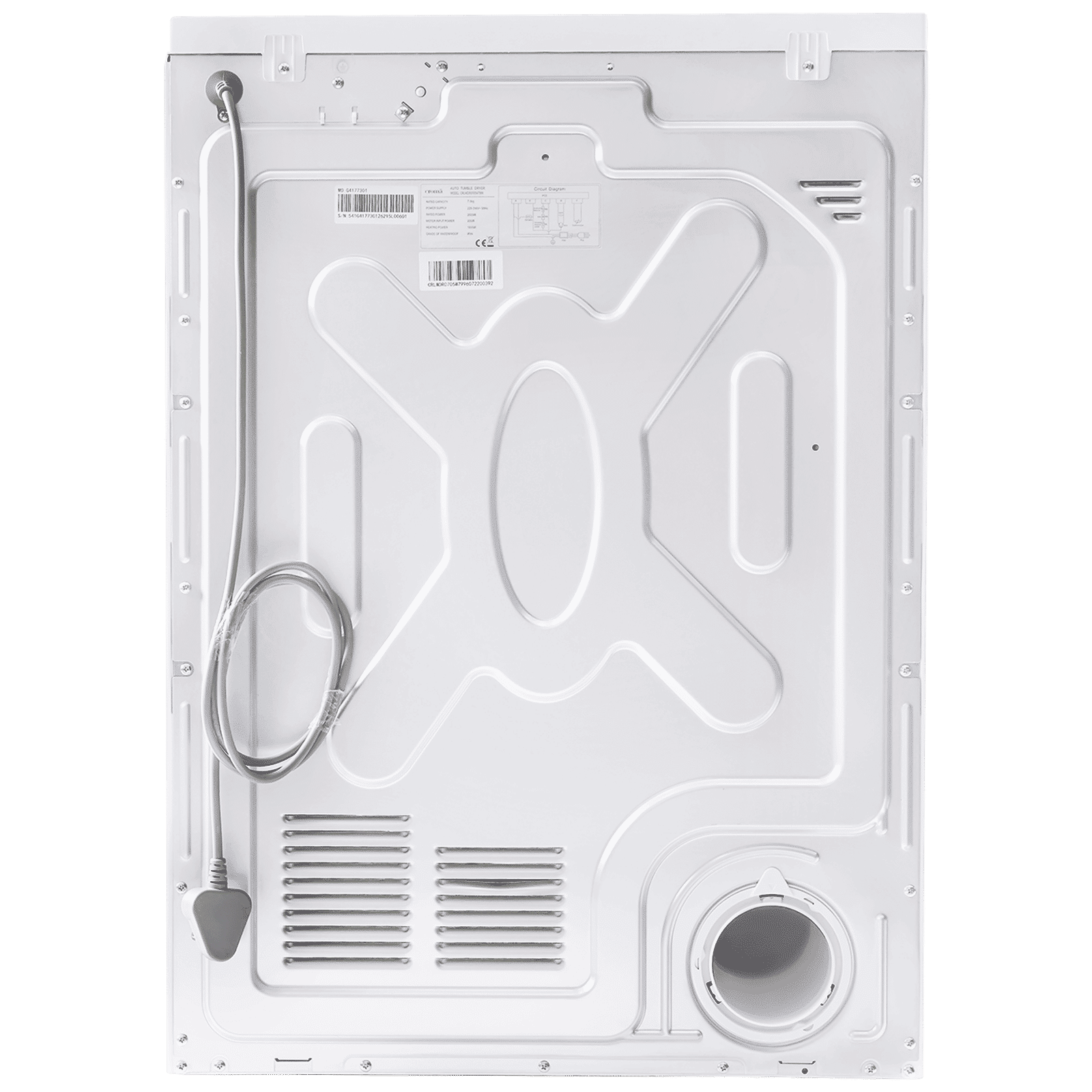Croma 7 kg Fully Automatic Front Load Dryer (Fixed Frequency Motor, White)_9