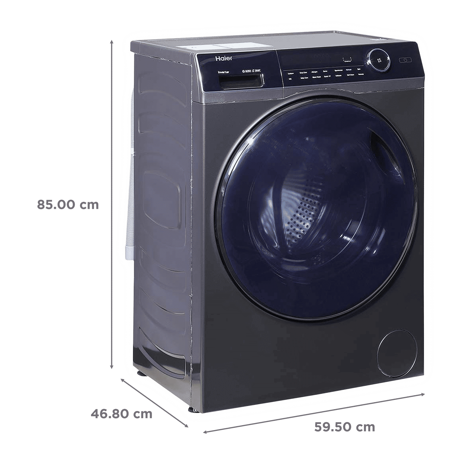 Haier 8 kg 5 Star Inverter Fully Automatic Front Load Washing Machine (HW80-IM14979CS8U1, Wi-Fi Support, Jade Silver)_3