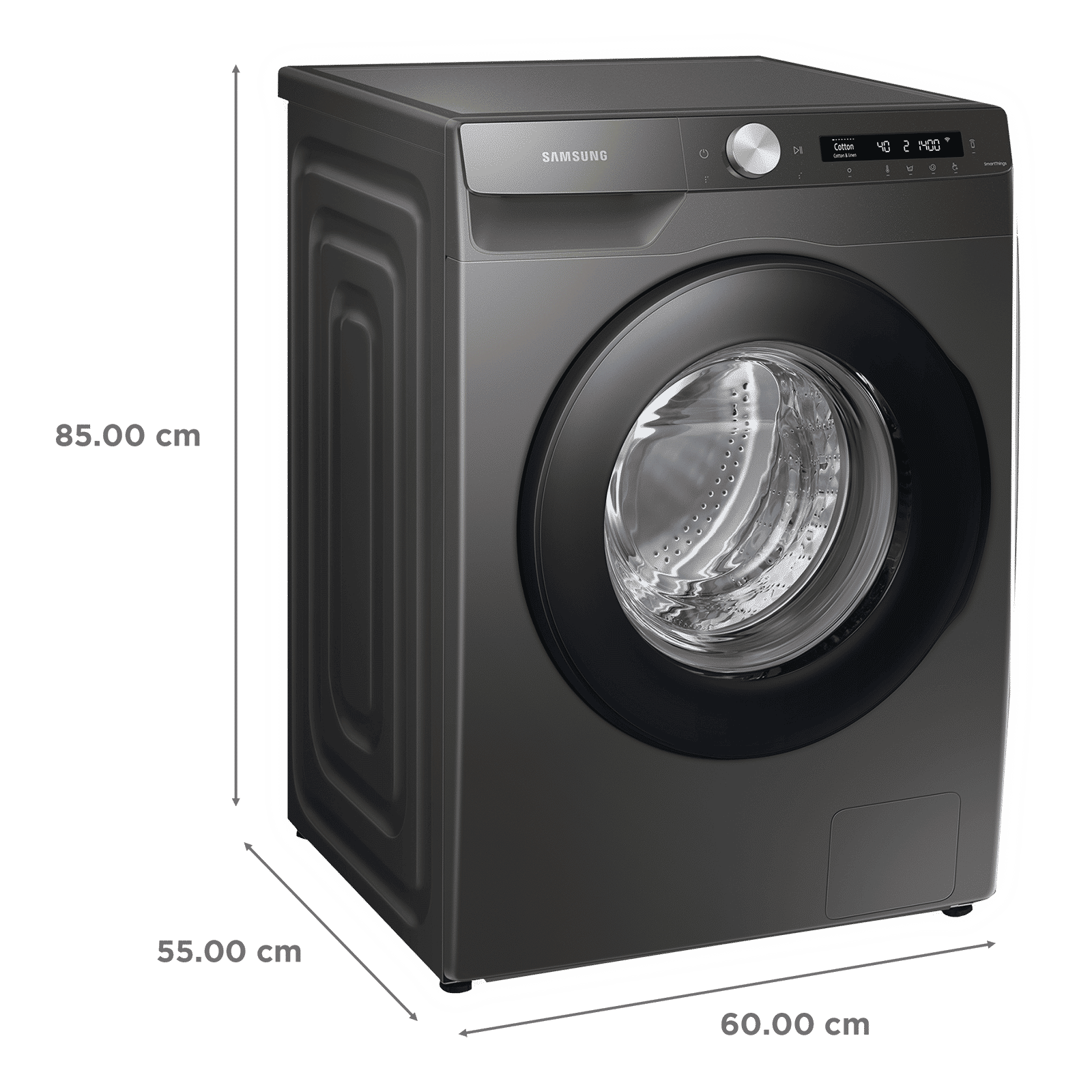 SAMSUNG 9 kg 5 Star Inverter Fully Automatic Front Load Washing Machine (WW90T504DAN1TL, AI Control Display, Inox)_3