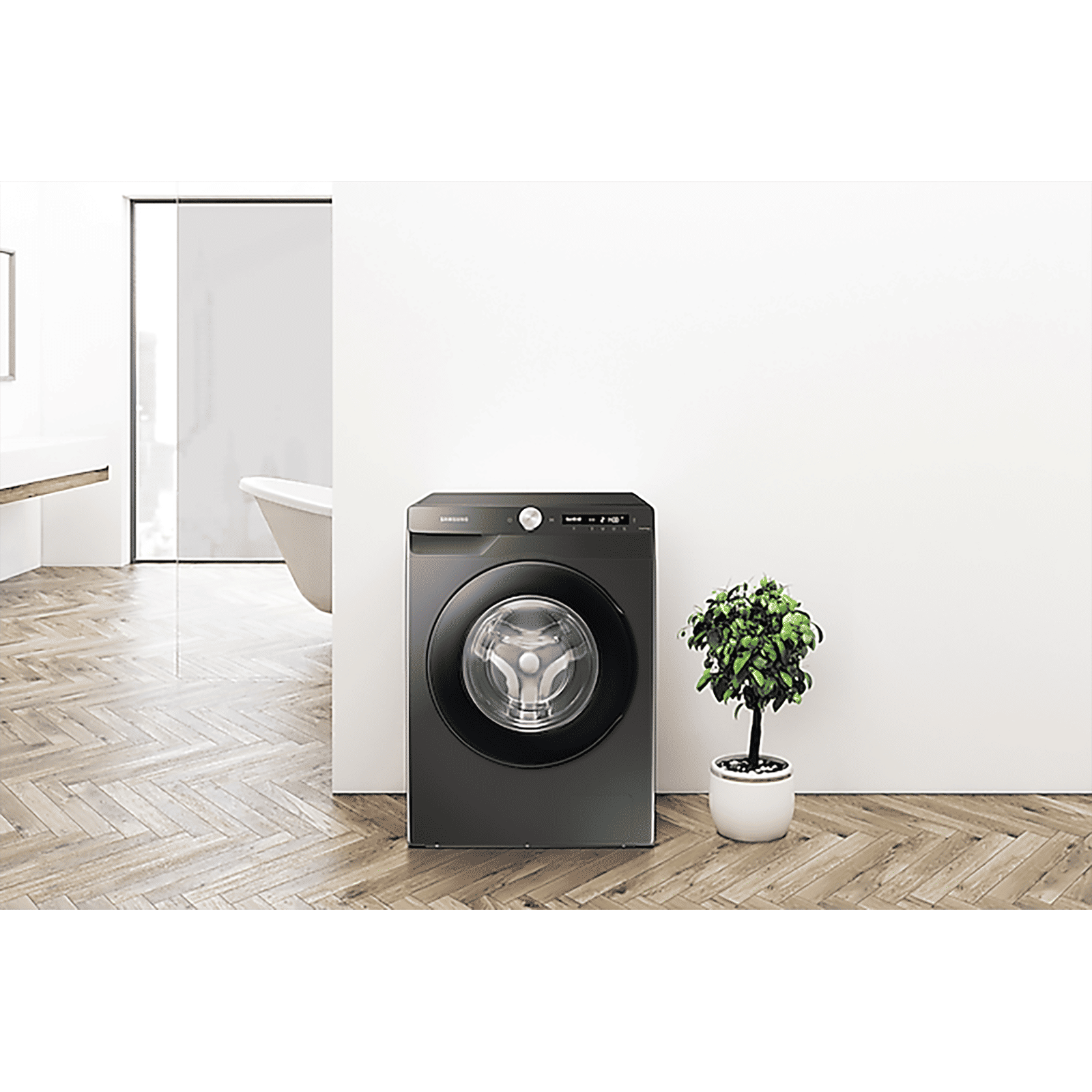 SAMSUNG 8 kg 5 Star Inverter Fully Automatic Front Load Washing Machine (WW80T504DAB1TL, AI Control Display, Black Caviar)_15