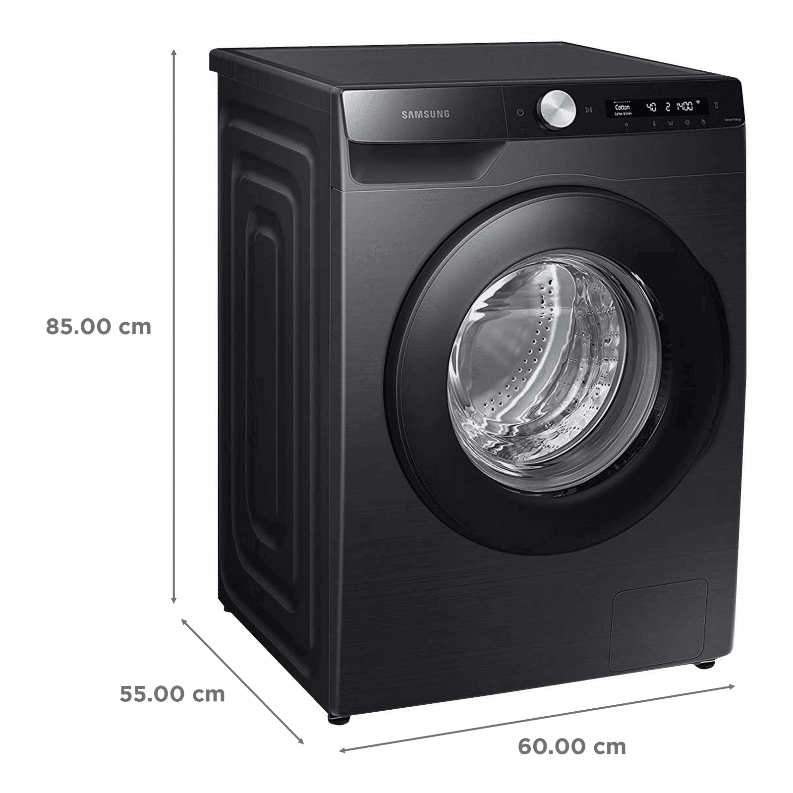 SAMSUNG 8 kg 5 Star Inverter Fully Automatic Front Load Washing Machine (WW80T504DAB1TL, AI Control Display, Black Caviar)_3