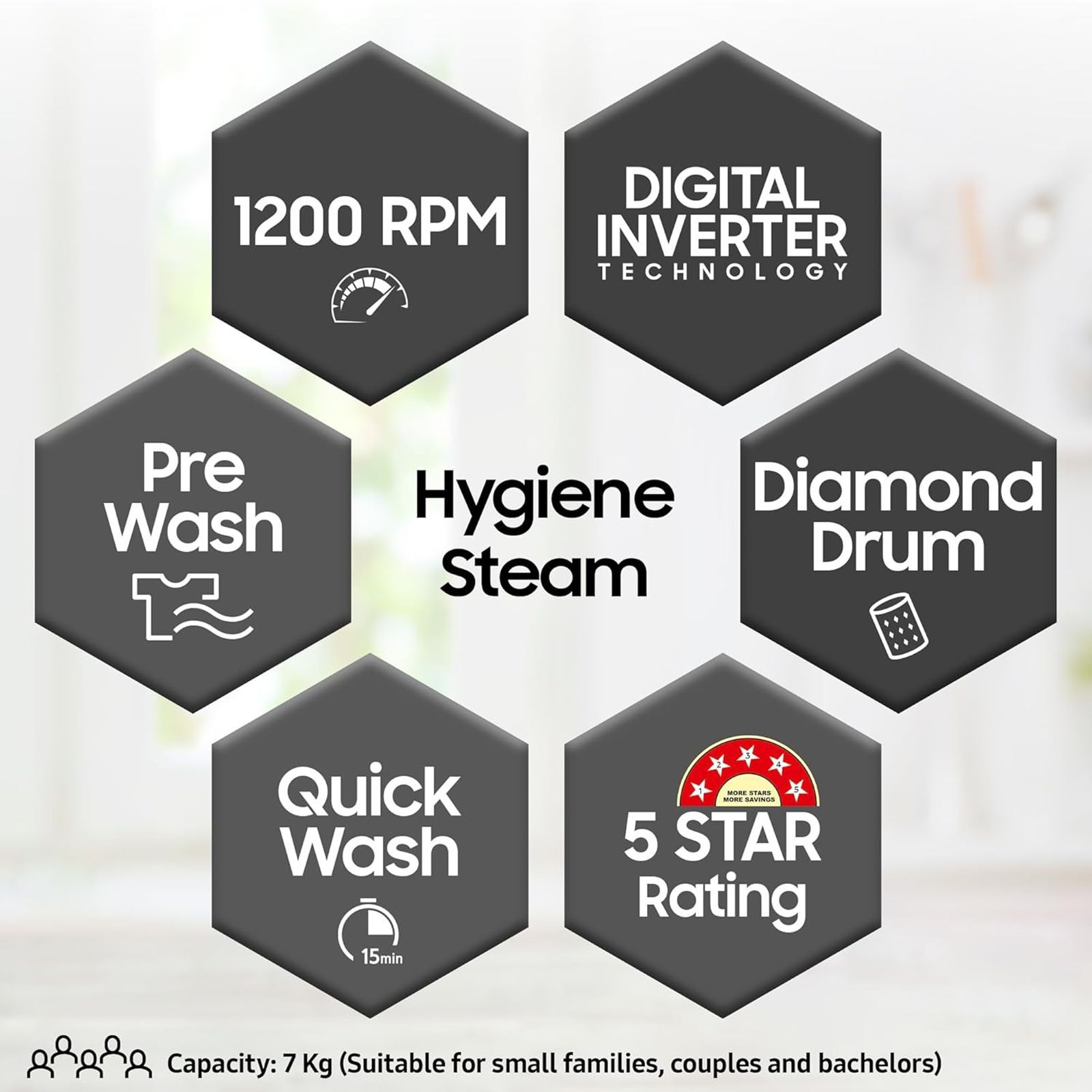 SAMSUNG 7 kg 5 Star Inverter Fully Automatic Front Load Washing Machine (WW70T4020EE/TL, Diamond Drum, White)_13