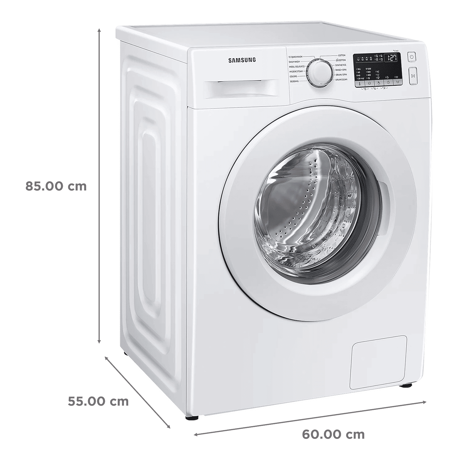 SAMSUNG 7 kg 5 Star Inverter Fully Automatic Front Load Washing Machine (WW70T4020EE/TL, Diamond Drum, White)_3