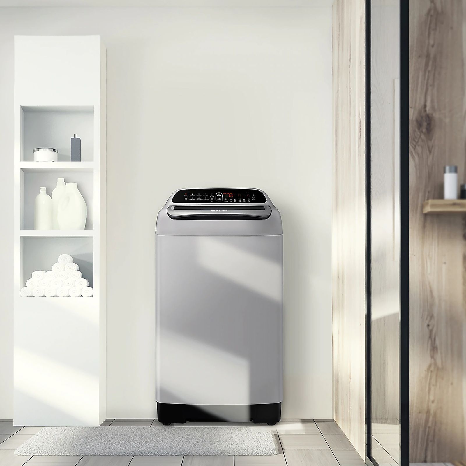 SAMSUNG 7 kg 5 Star Inverter Fully Automatic Top Load Washing Machine (WA70T4262GS/TL, Magic Filter, Imperial Silver)_12