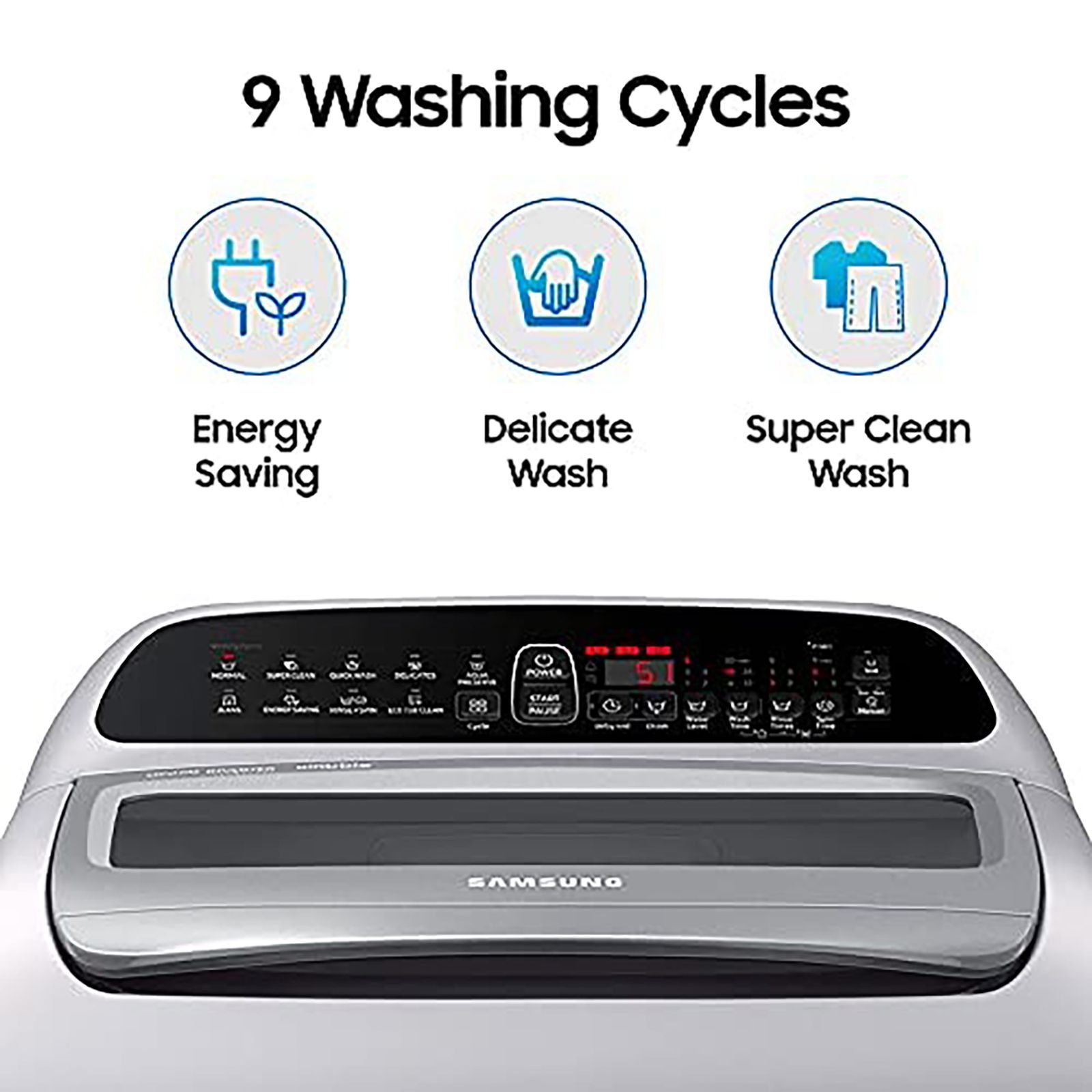SAMSUNG 7 kg 5 Star Inverter Fully Automatic Top Load Washing Machine (WA70T4262GS/TL, Magic Filter, Imperial Silver)_16