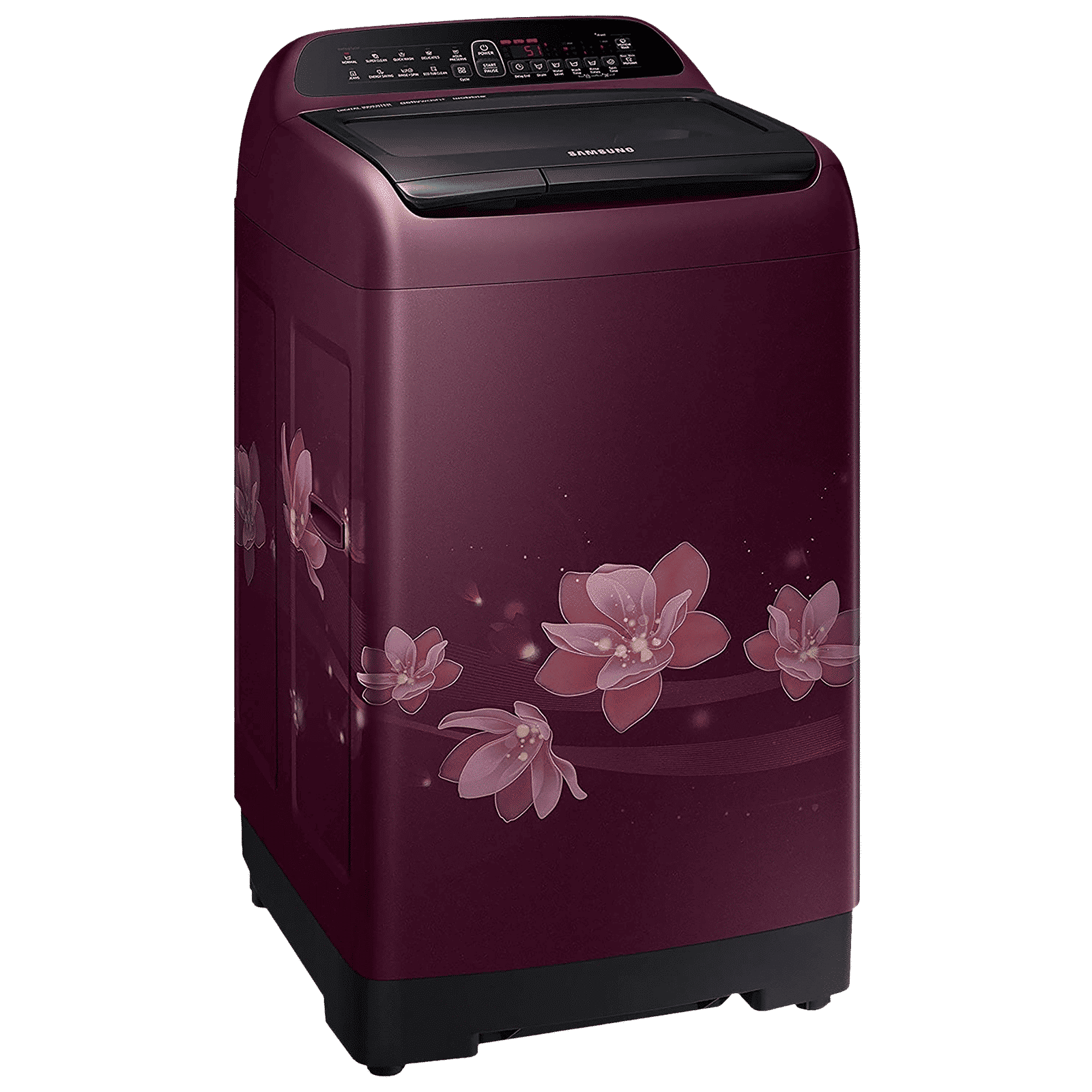 SAMSUNG 8 kg 5 Star Inverter Fully Automatic Top Load Washing Machine (WA80T4560BM/TL, Diamond Drum, Magnolia Plum)_5