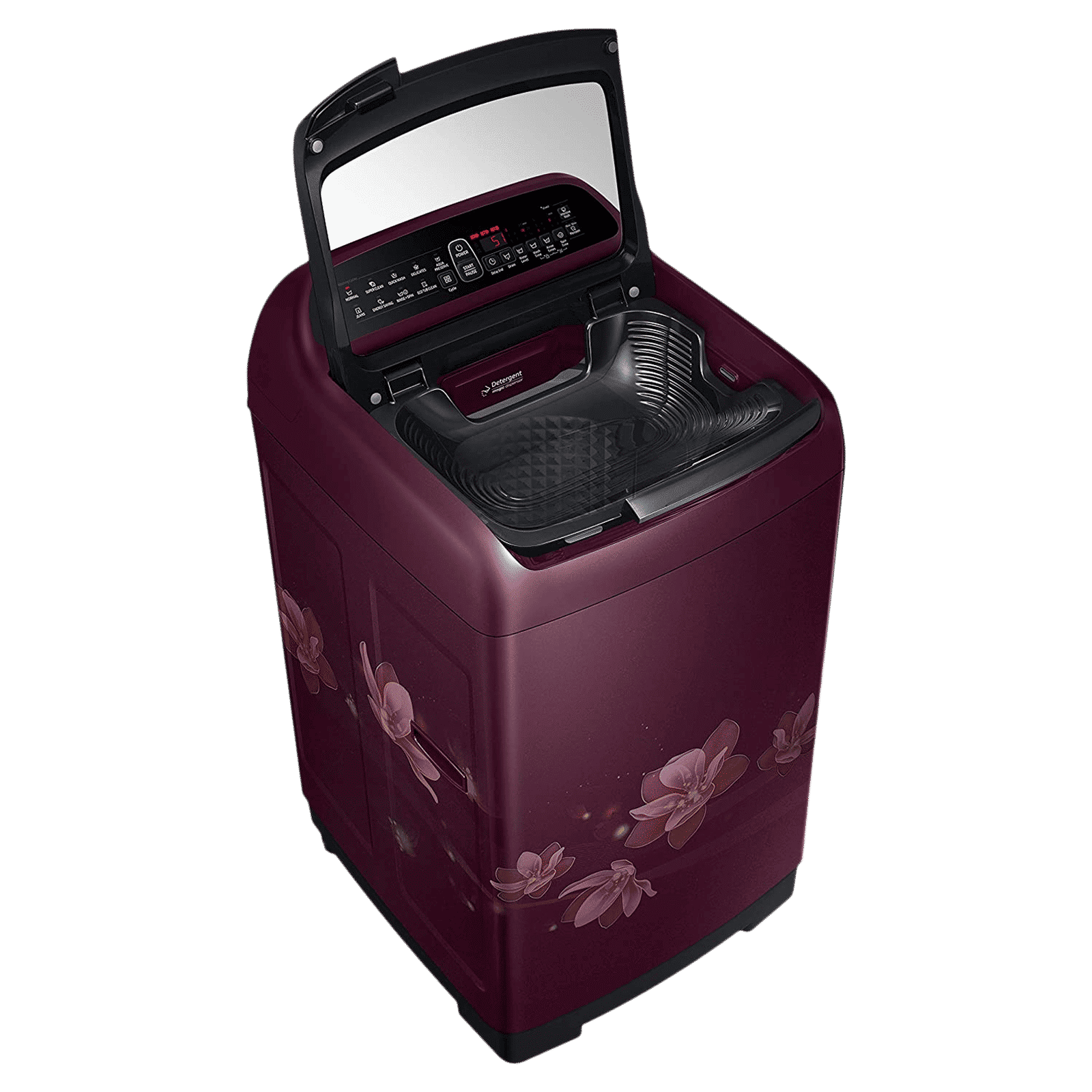 SAMSUNG 8 kg 5 Star Inverter Fully Automatic Top Load Washing Machine (WA80T4560BM/TL, Diamond Drum, Magnolia Plum)_7