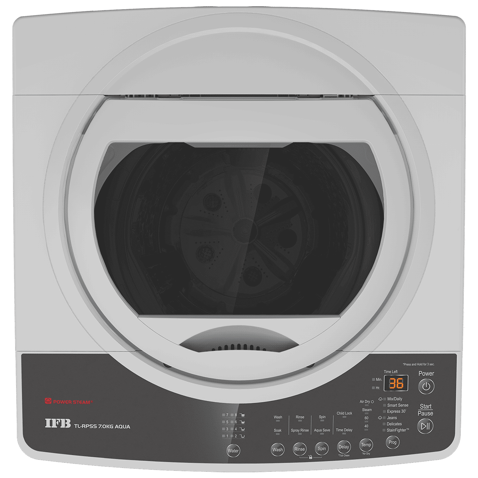 IFB 7 kg 5 Star Fully Automatic Top Load Washing Machine (Aqua, TL - RPSS, In-built Heater, Light Grey) IFB 7 kg 5 Star Fully Automatic Top Load Washing Machine (Aqua, TL - RPSS, In-built Heater, Light Grey)_4