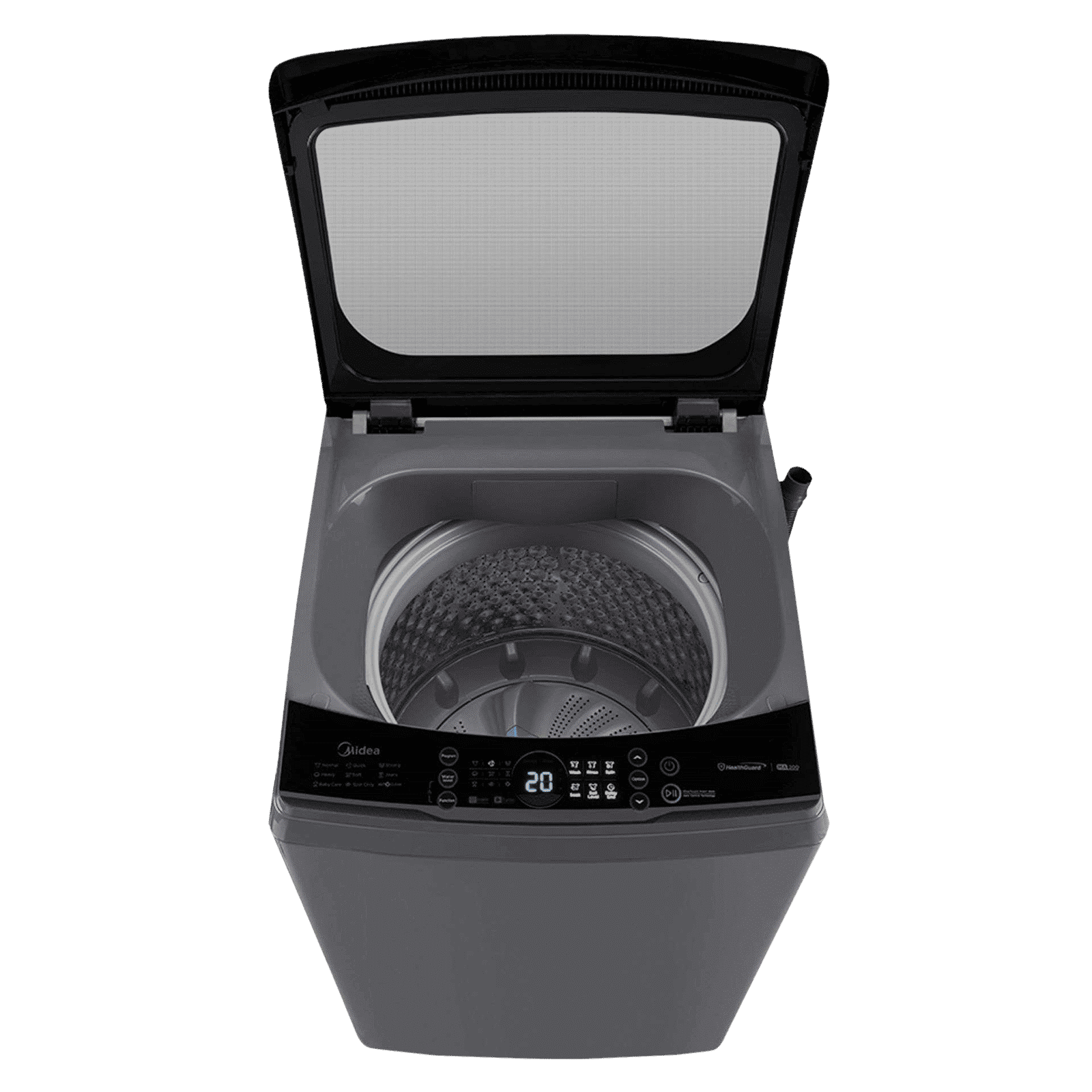 Midea 8 kg 5 Star Inverter Fully Automatic Top Load Washing Machine (MA200W80/G-IN, Lint Filter, Grey) Midea 8 kg 5 Star Inverter Fully Automatic Top Load Washing Machine (MA200W80/G-IN, Lint Filter, Grey)_9