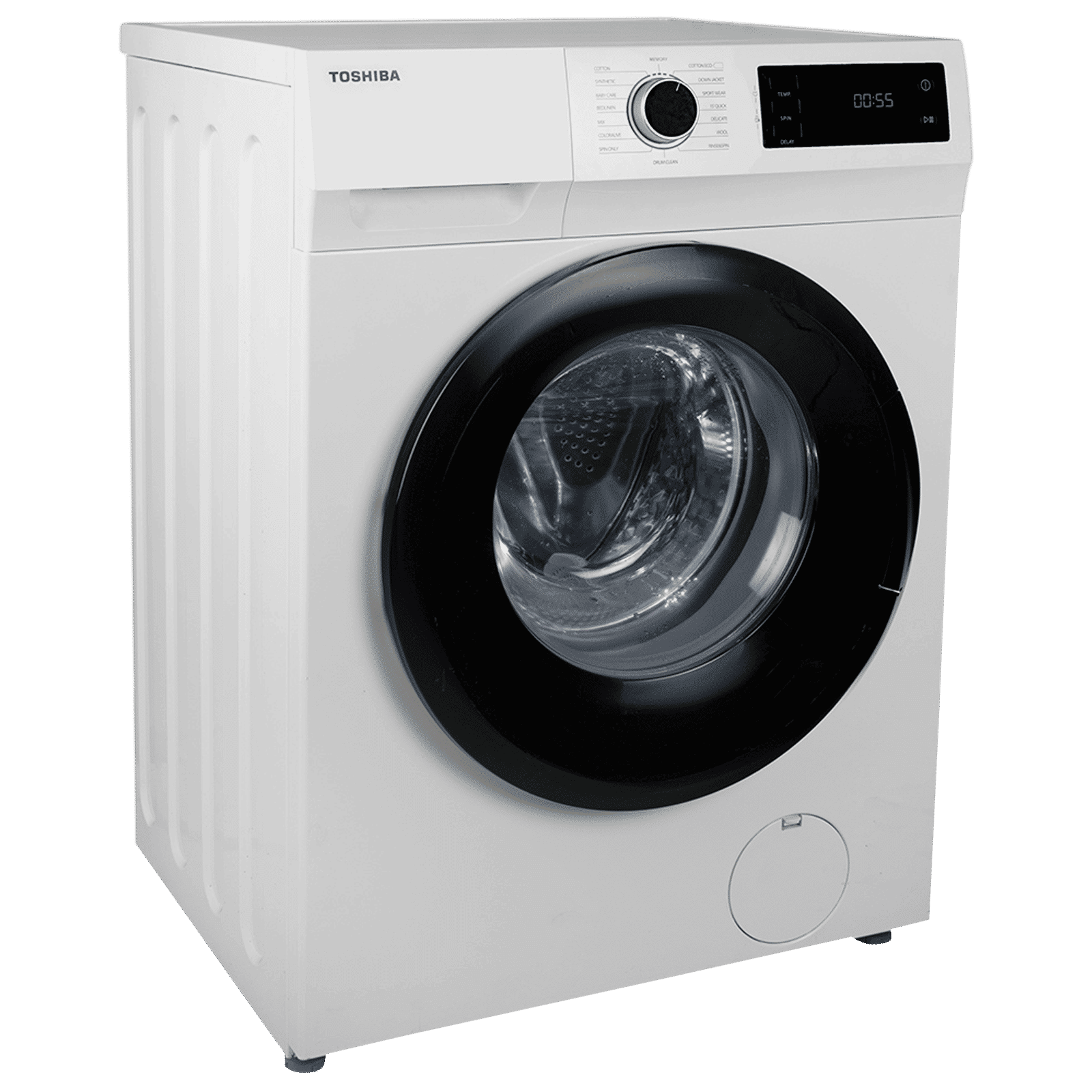 TOSHIBA 7 kg 5 Star Inverter Fully Automatic Front Load Washing Machine (TW-BJ80S2-IND(WK), In-Built Heater, White)_5