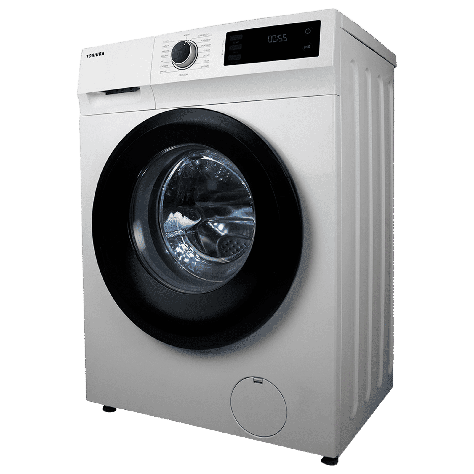 TOSHIBA 7 kg 5 Star Inverter Fully Automatic Front Load Washing Machine (TW-BJ80S2-IND(WK), In-Built Heater, White)_6