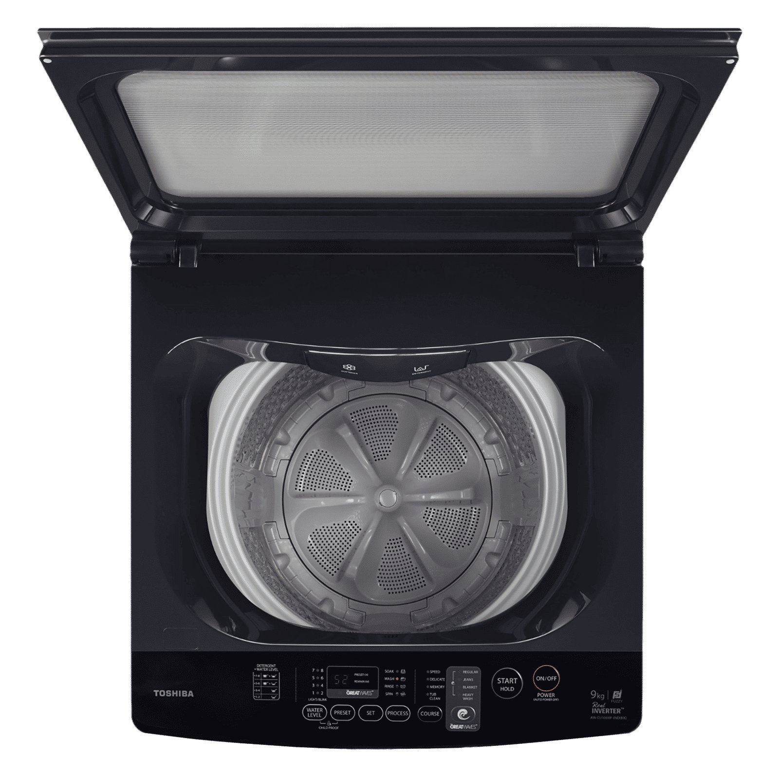 TOSHIBA 9 kg 5 Star Inverter Fully Automatic Top Load Washing Machine (AW-DJ1000F-IND, i-Clean Function, Silver)_6
