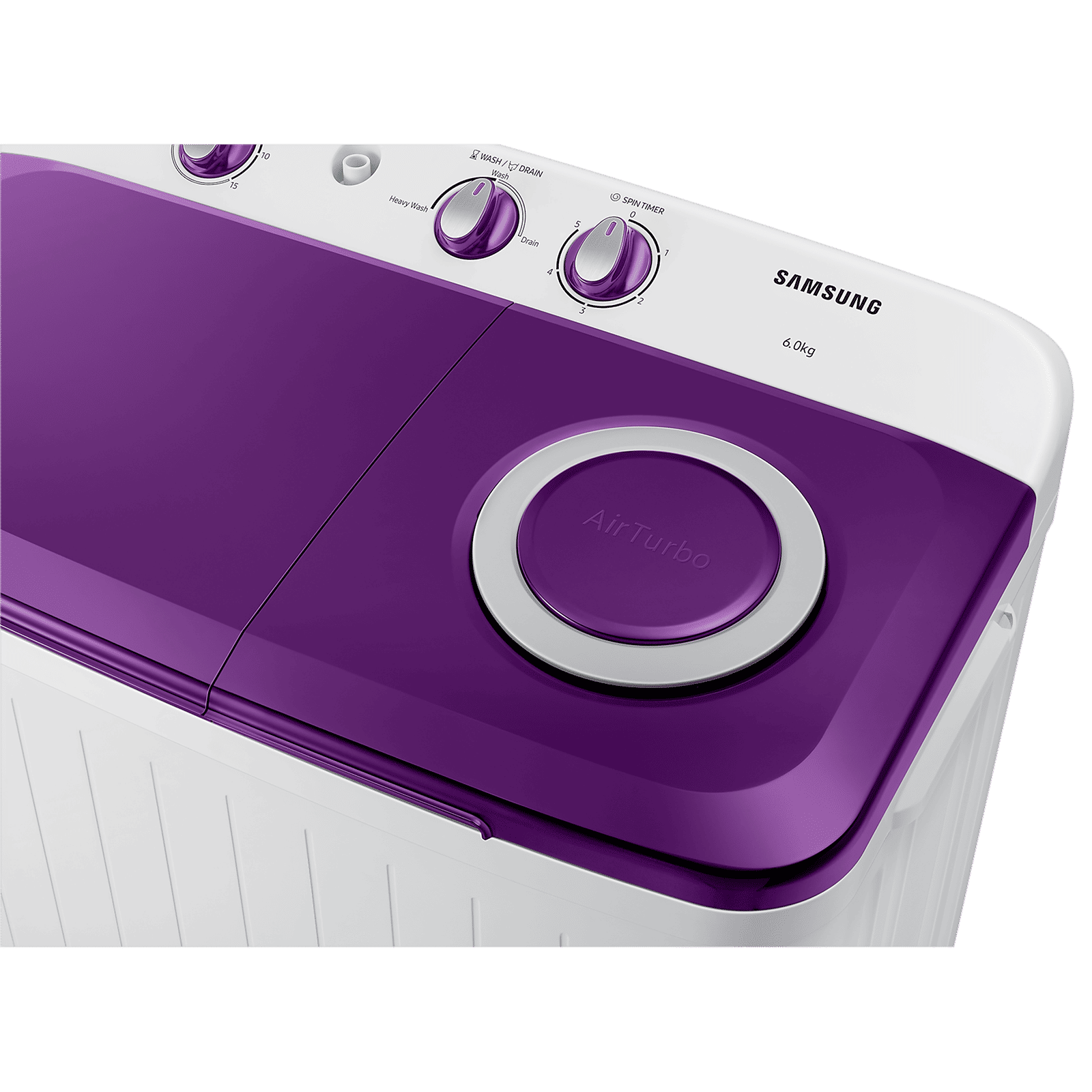 SAMSUNG 6 kg 5 Star Semi Automatic Washing Machine with Air Turbo Drying (WT60R2000LL/TL, Light Grey & Violet)_12