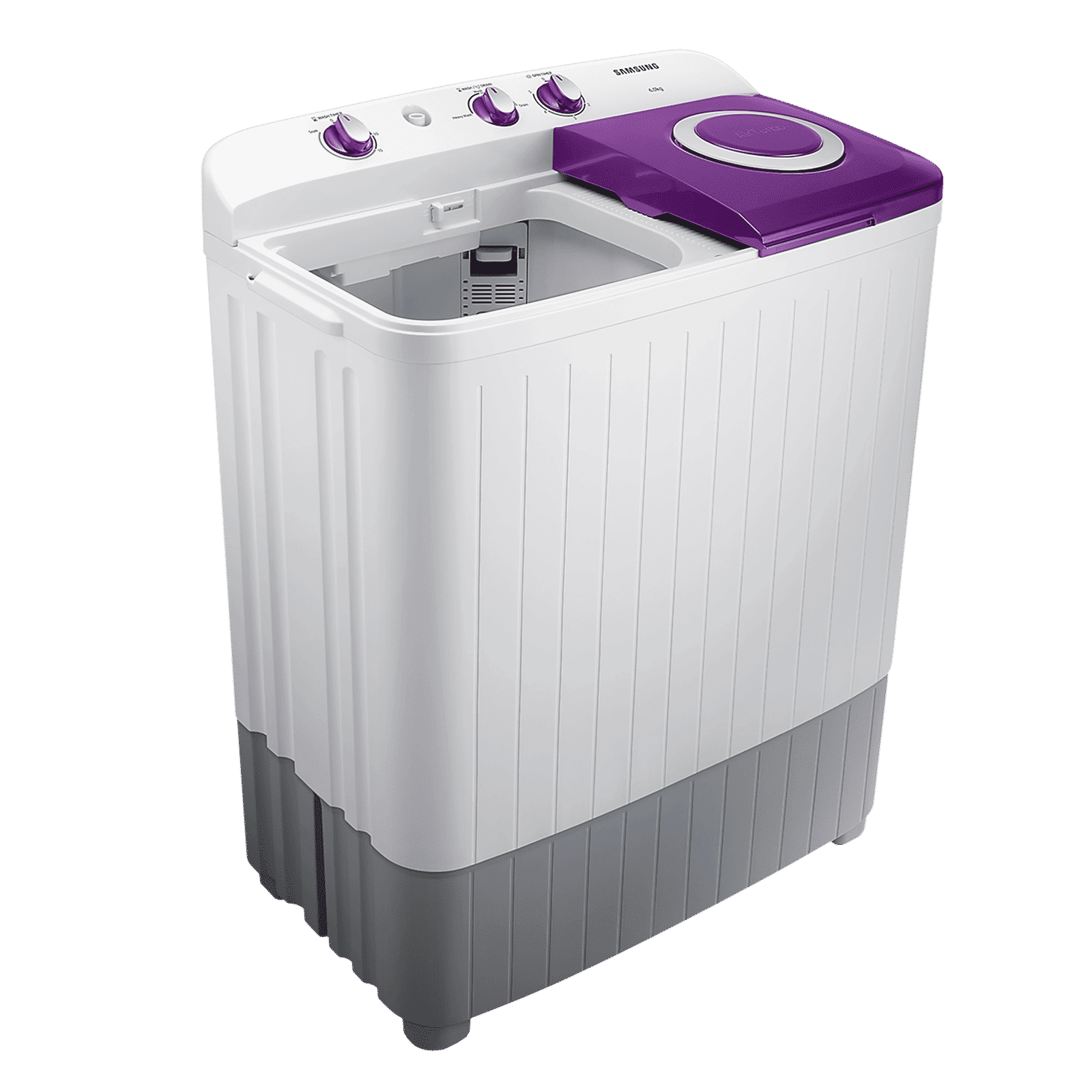 SAMSUNG 6 kg 5 Star Semi Automatic Washing Machine with Air Turbo Drying (WT60R2000LL/TL, Light Grey & Violet)_5