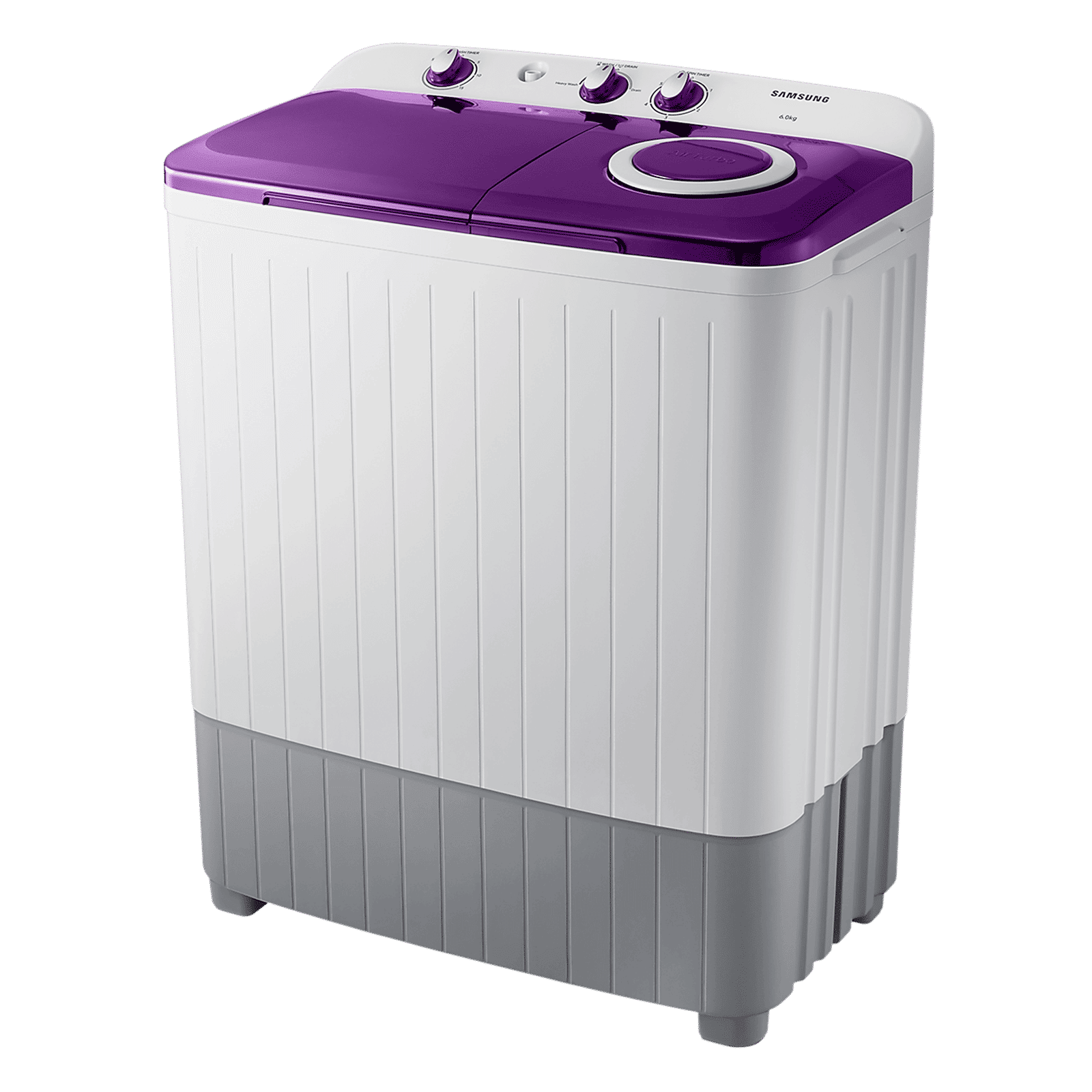 SAMSUNG 6 kg 5 Star Semi Automatic Washing Machine with Air Turbo Drying (WT60R2000LL/TL, Light Grey & Violet)_6