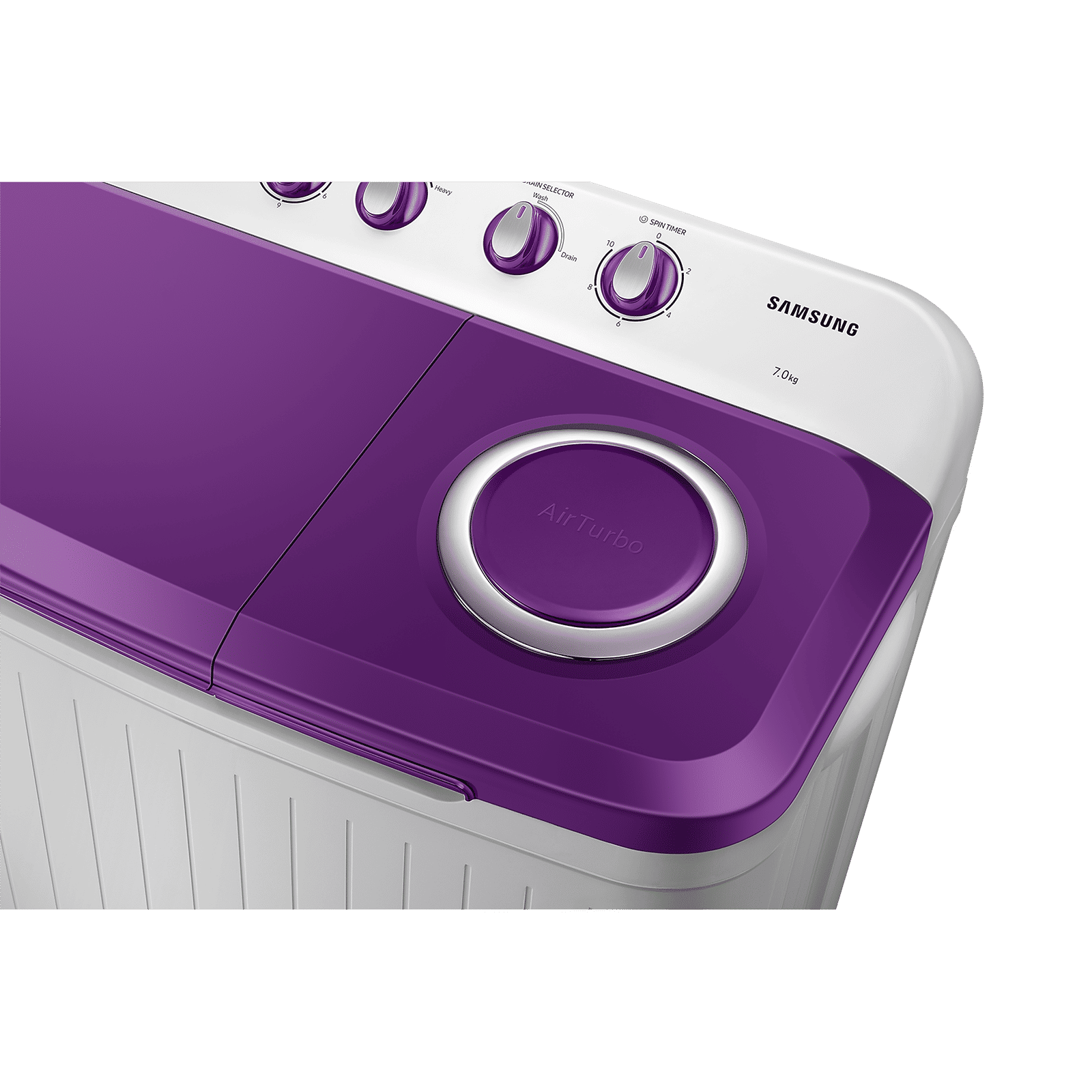 SAMSUNG 7 kg 5 Star Semi Automatic Washing Machine with Double Strong Pulsator (WT70M3000UU/TL, Light Gray & Voilet)_13
