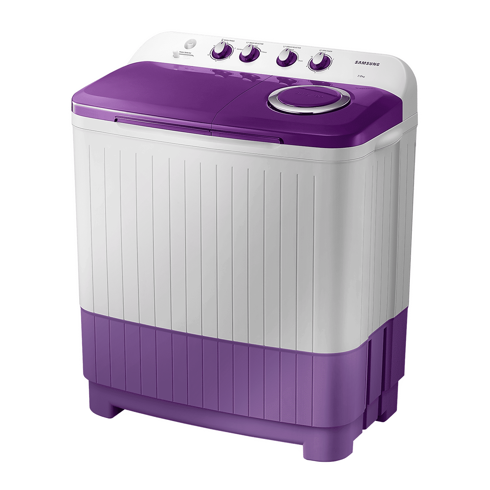 SAMSUNG 7 kg 5 Star Semi Automatic Washing Machine with Double Strong Pulsator (WT70M3000UU/TL, Light Gray & Voilet)_6
