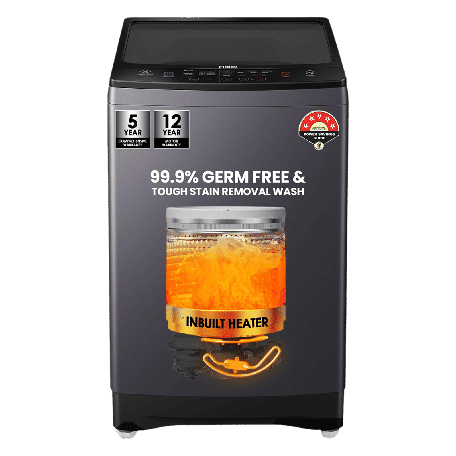 Haier 8 kg Fully Automatic Top Load Washing Machine (HWM80-H826S6, In-built Heater, Jade Silver) Haier 8 kg Fully Automatic Top Load Washing Machine (HWM80-H826S6, In-built Heater, Jade Silver)_1