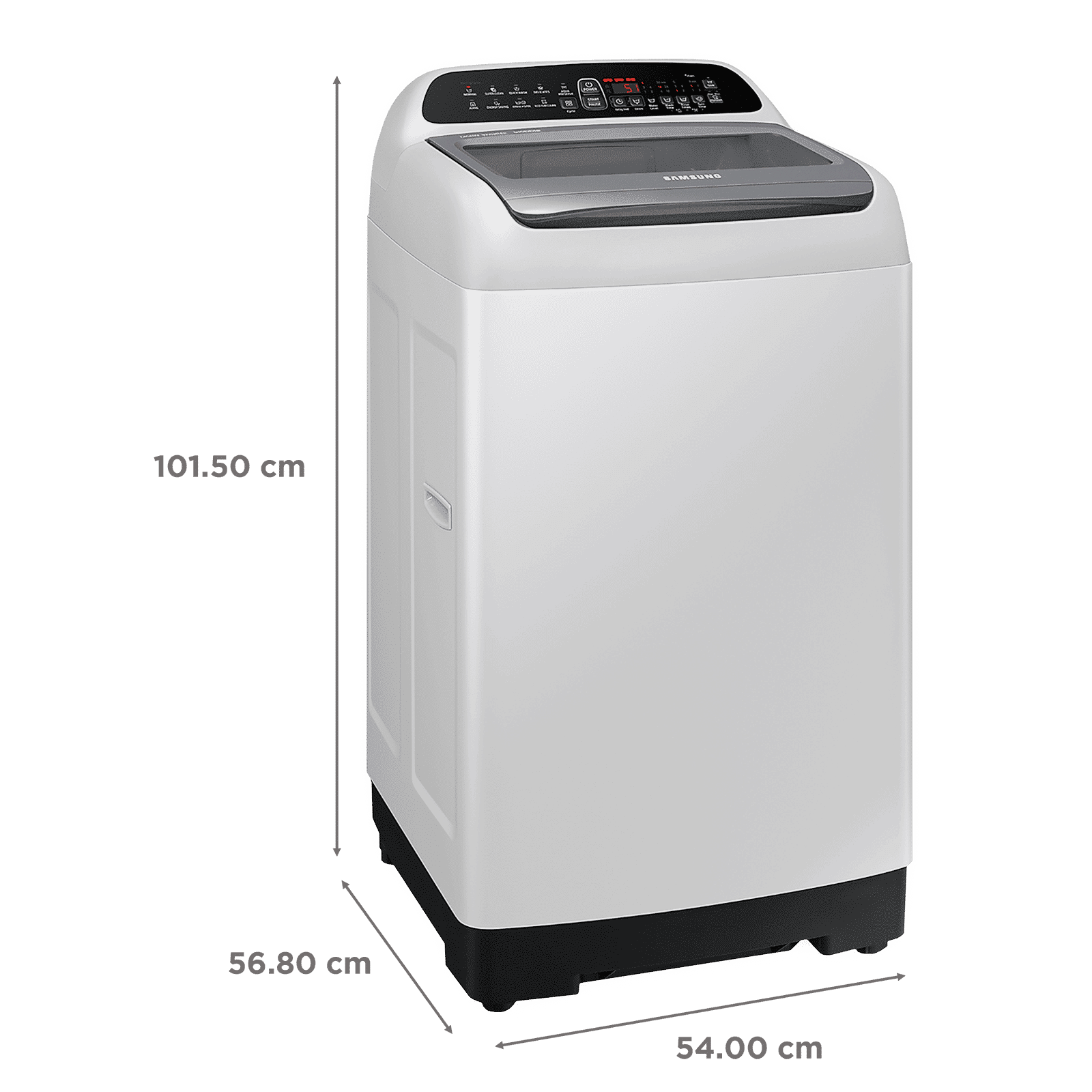 SAMSUNG 6.5 kg 5 Star Inverter Fully Automatic Top Load Washing Machine (WA65T4262GG/TL, Diamond Drum, Gray)_3