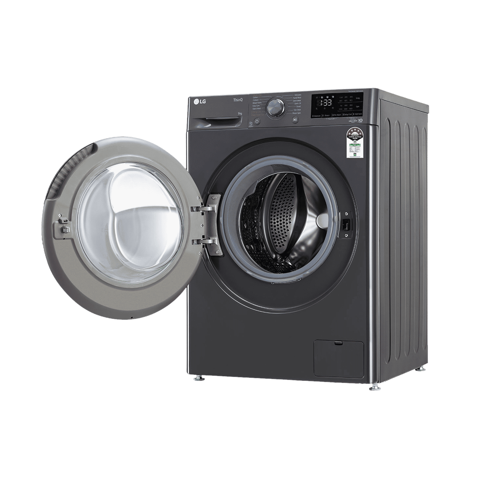 LG 9kg 5 Star Fully Automatic Front Load Washing Machine (FHV1409Z4M.ABMQEIL, LG ThinQ with Wi-Fi, Middle Black)_12