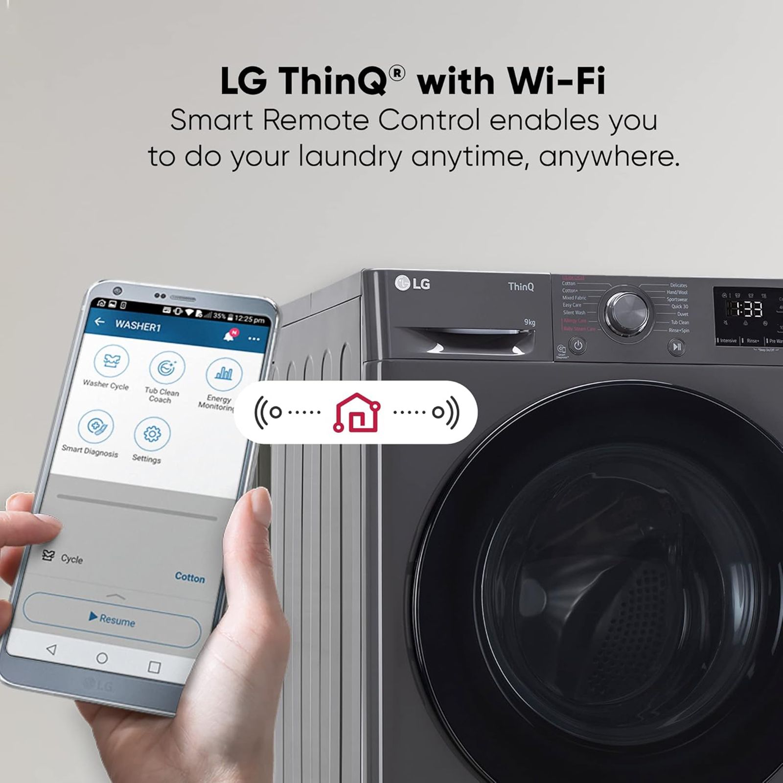 LG 9kg 5 Star Fully Automatic Front Load Washing Machine (FHV1409Z4M.ABMQEIL, LG ThinQ with Wi-Fi, Middle Black)_20