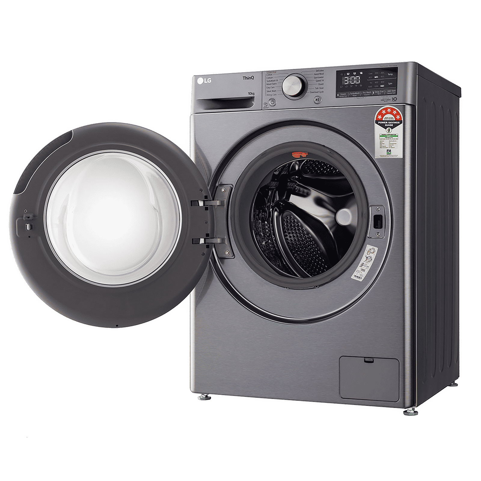 LG 10 kg 5 Star Fully Automatic Front Load Washing Machine (FHP1410Z7P.APSQEIL, Smart Diagnosis, Platinum Silver)_7