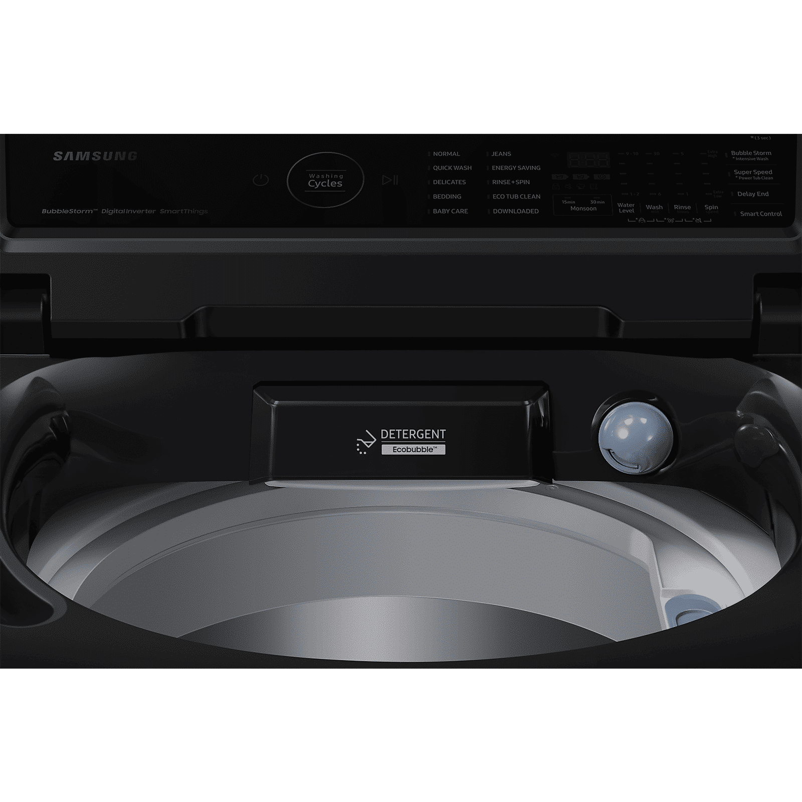 SAMSUNG 9 kg 5 Star Fully Automatic Top Load Washing Machine (WA90BG4546BVTL, Smart Control with Wi-Fi, Black Caviar)_6