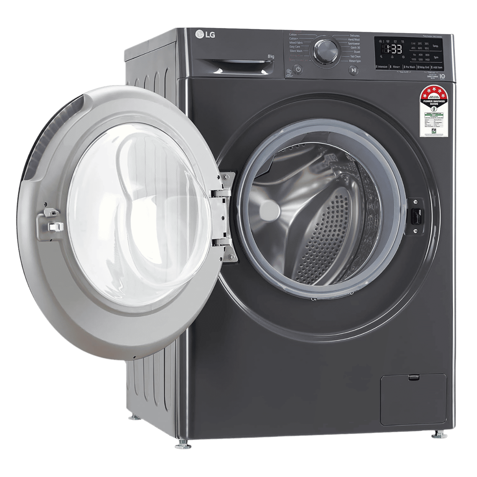 LG 8 kg 5 Star Fully Automatic Front Load Washing Machine (FHV1408Z2M.ABMQEIL, AI Direct Drive Motor, Middle Black) LG 8 kg 5 Star Fully Automatic Front Load Washing Machine (FHV1408Z2M.ABMQEIL, AI Direct Drive Motor, Middle Black)_13