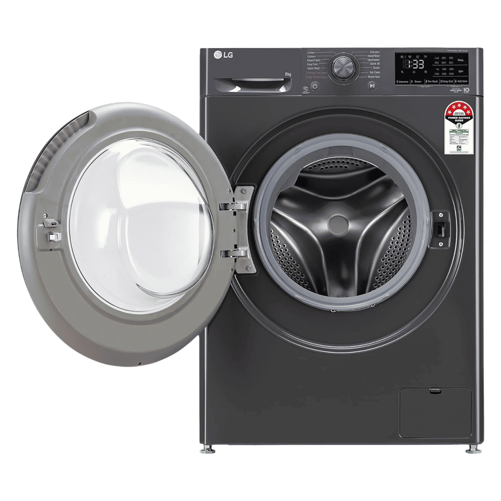 LG 8 kg 5 Star Fully Automatic Front Load Washing Machine (FHV1408Z2M.ABMQEIL, AI Direct Drive Motor, Middle Black) LG 8 kg 5 Star Fully Automatic Front Load Washing Machine (FHV1408Z2M.ABMQEIL, AI Direct Drive Motor, Middle Black)_6