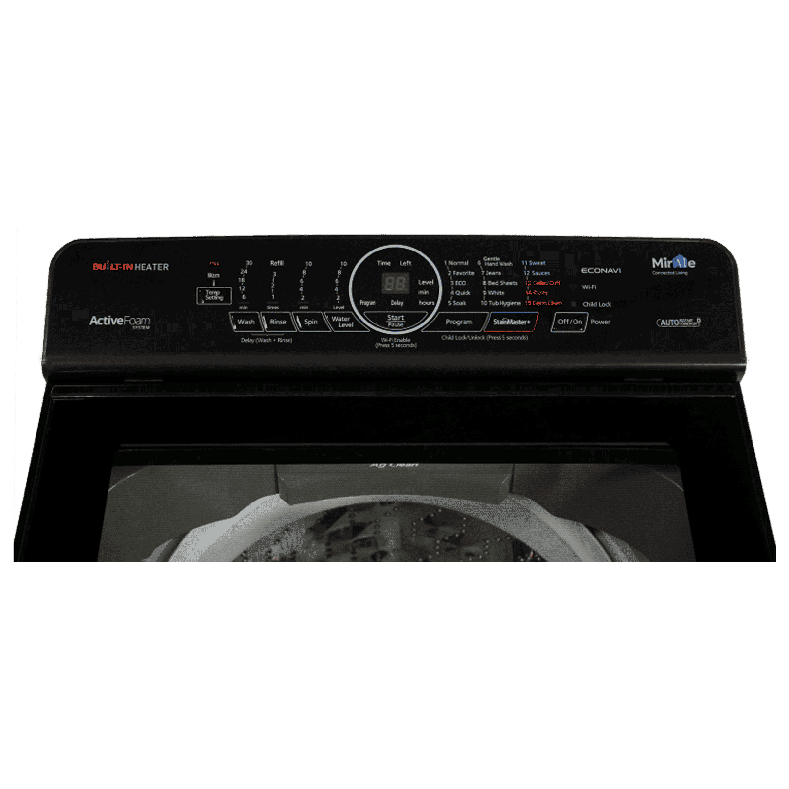 Panasonic 8 kg 5 Star Fully Automatic Top Load Washing Machine (NA-F80V10SRB, In-built Heater, Stainless Steel) Panasonic 8 kg 5 Star Fully Automatic Top Load Washing Machine (NA-F80V10SRB, In-built Heater, Stainless Steel)_4