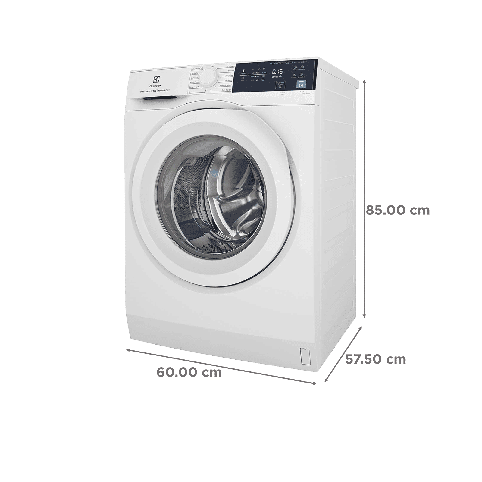 Electrolux 7.5 Kg 5 Star Fully Automatic Front Load Washing Machine (UltimateCare 300, EWF7524D3WB, HygienicCare, White) Electrolux 7.5 Kg 5 Star Fully Automatic Front Load Washing Machine (UltimateCare 300, EWF7524D3WB, HygienicCare, White)_3