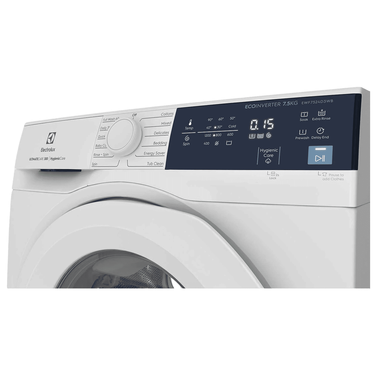 Electrolux 7.5 Kg 5 Star Fully Automatic Front Load Washing Machine (UltimateCare 300, EWF7524D3WB, HygienicCare, White) Electrolux 7.5 Kg 5 Star Fully Automatic Front Load Washing Machine (UltimateCare 300, EWF7524D3WB, HygienicCare, White)_4
