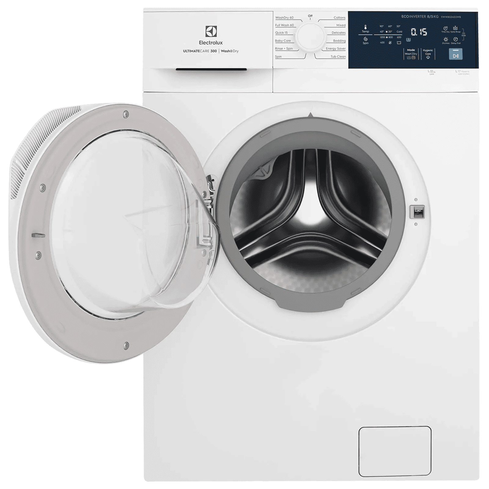 Electrolux UltimateCare 300 8 kg/5 kg Fully Automatic Front Load Washer Dryer Combo (HygienicCare, EWW8024D3WB, White) Electrolux UltimateCare 300 8 kg/5 kg Fully Automatic Front Load Washer Dryer Combo (HygienicCare, EWW8024D3WB, White)_6