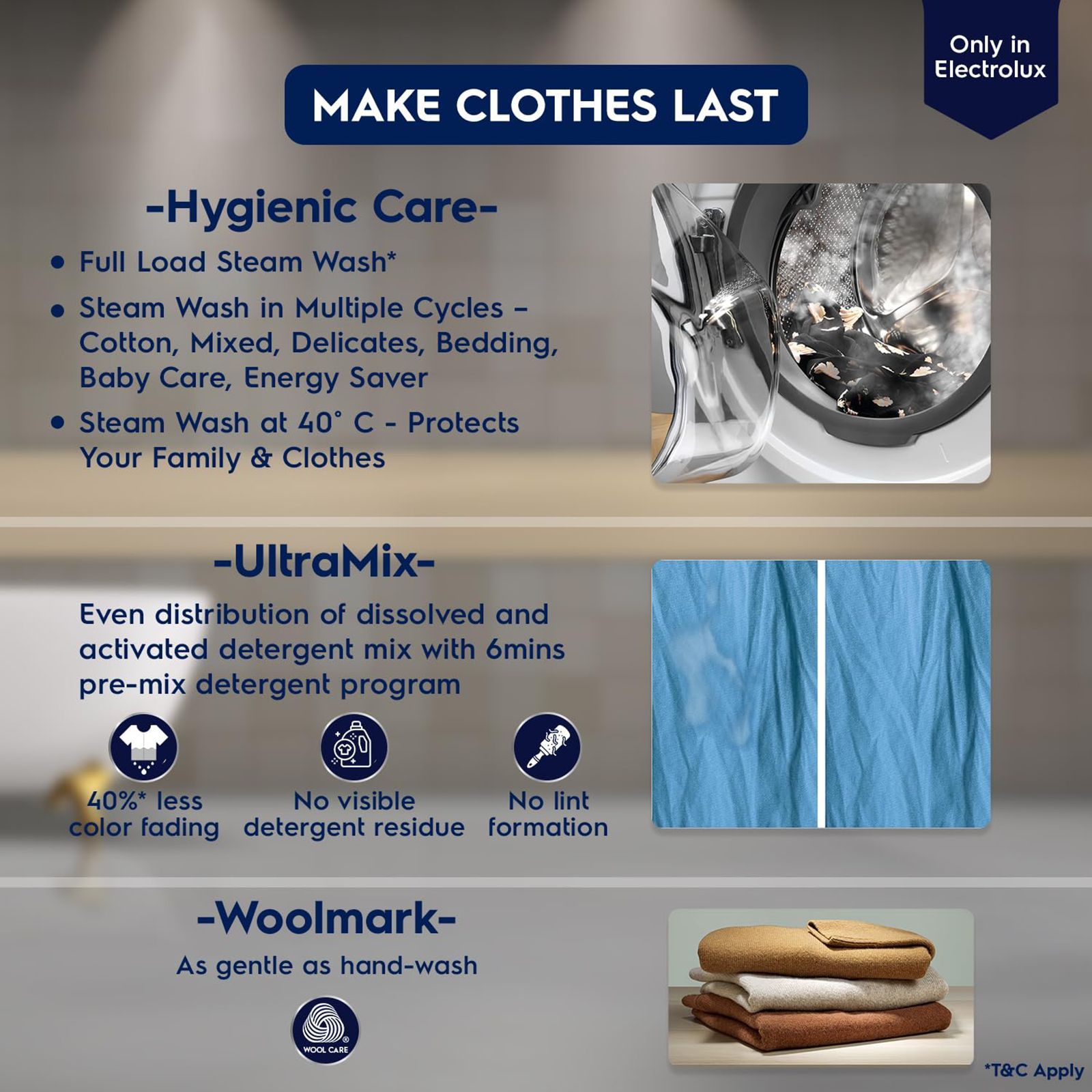 Electrolux 9 Kg/6 Kg Fully Automatic Front Load Washer Dryer Combo (UltimateCare 500, EWW9024P5WB, SensiCare System, White)_19