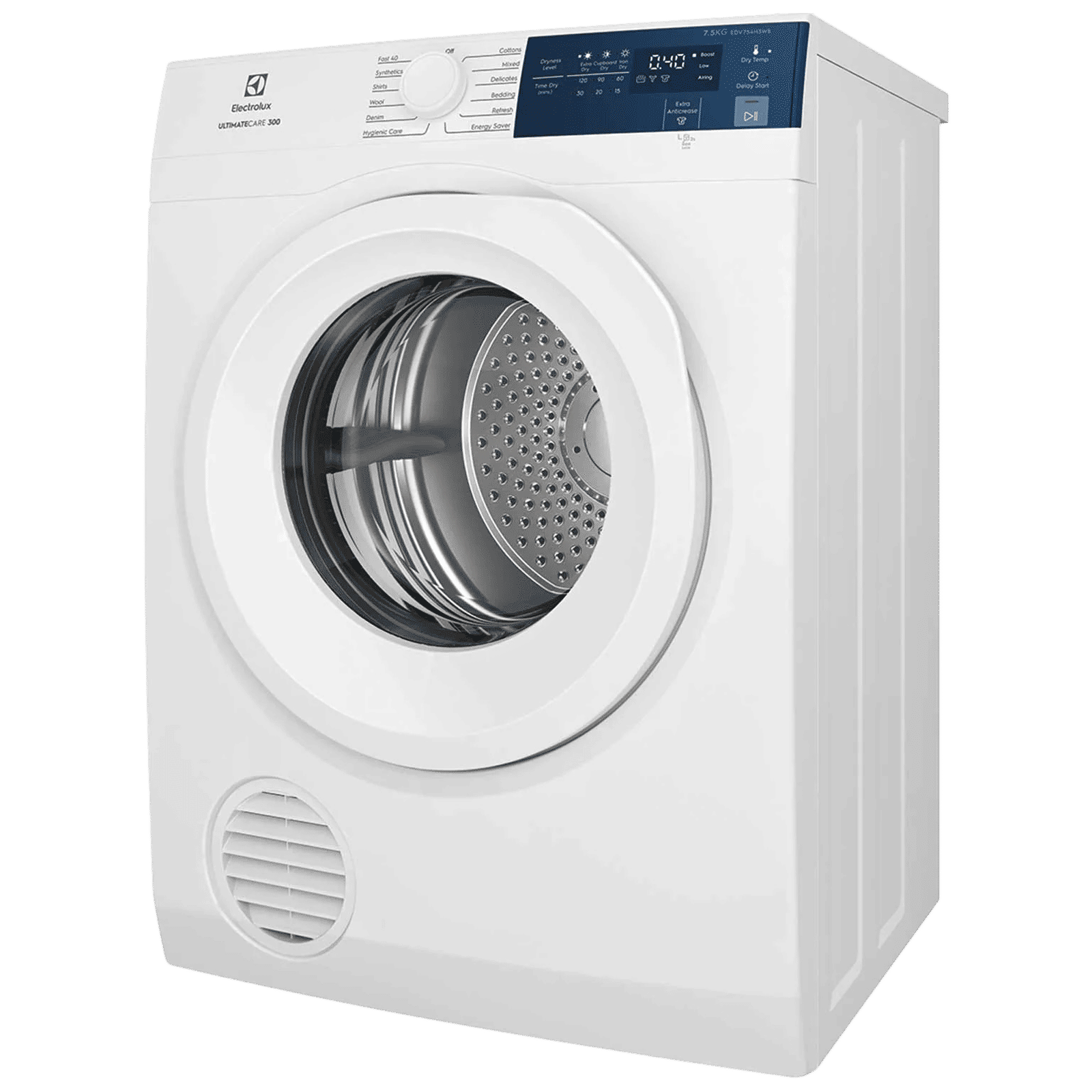 Electrolux UltimateCare 300 7.5 kg Fully Automatic Front Load Dryer (ReverseTumbling Function, EDV754H3WB, White)_5
