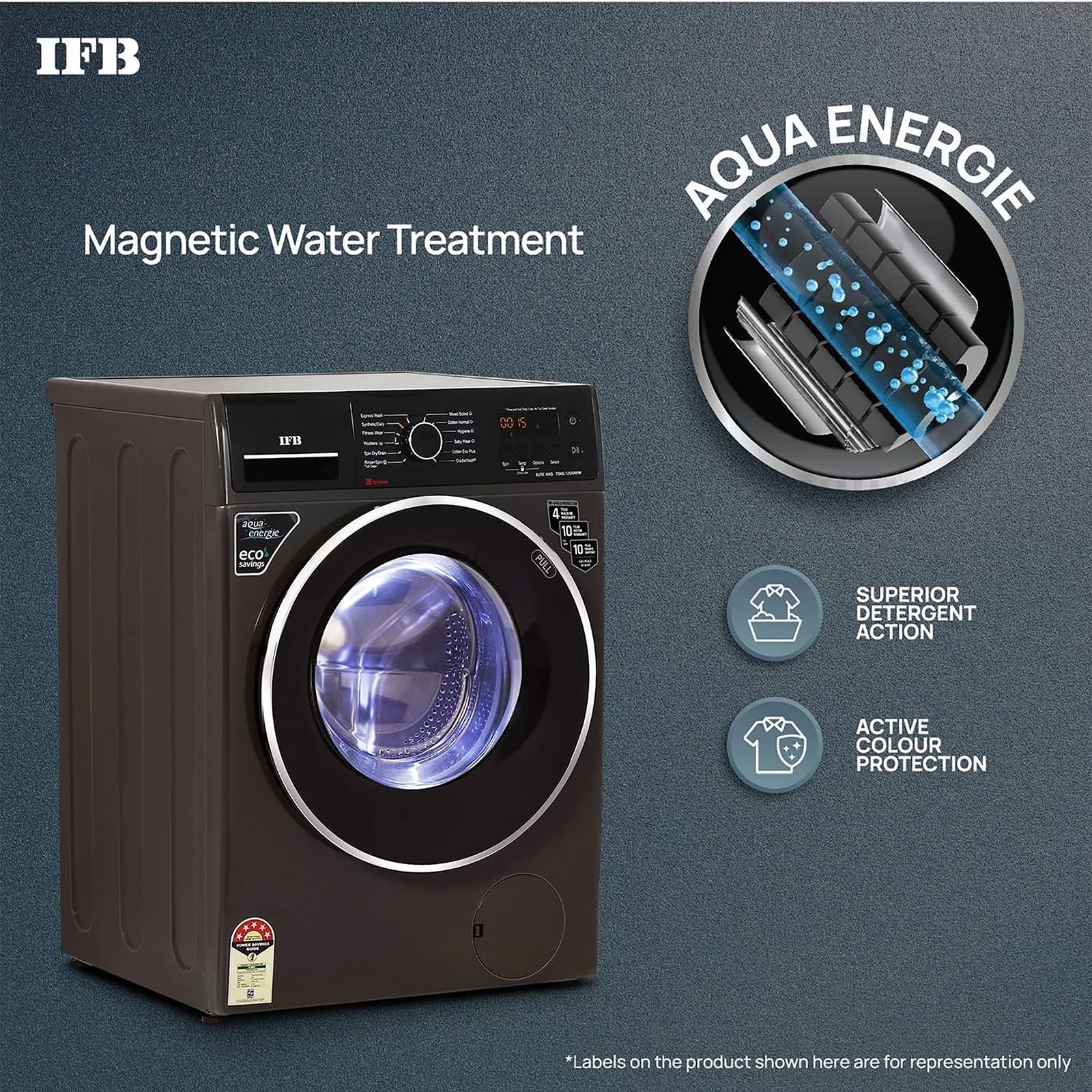 IFB 7 kg 5 Star Fully Automatic Front Load Washing Machine (Elite MXS 7012, Crescent Moon Drum, Mocha)_14