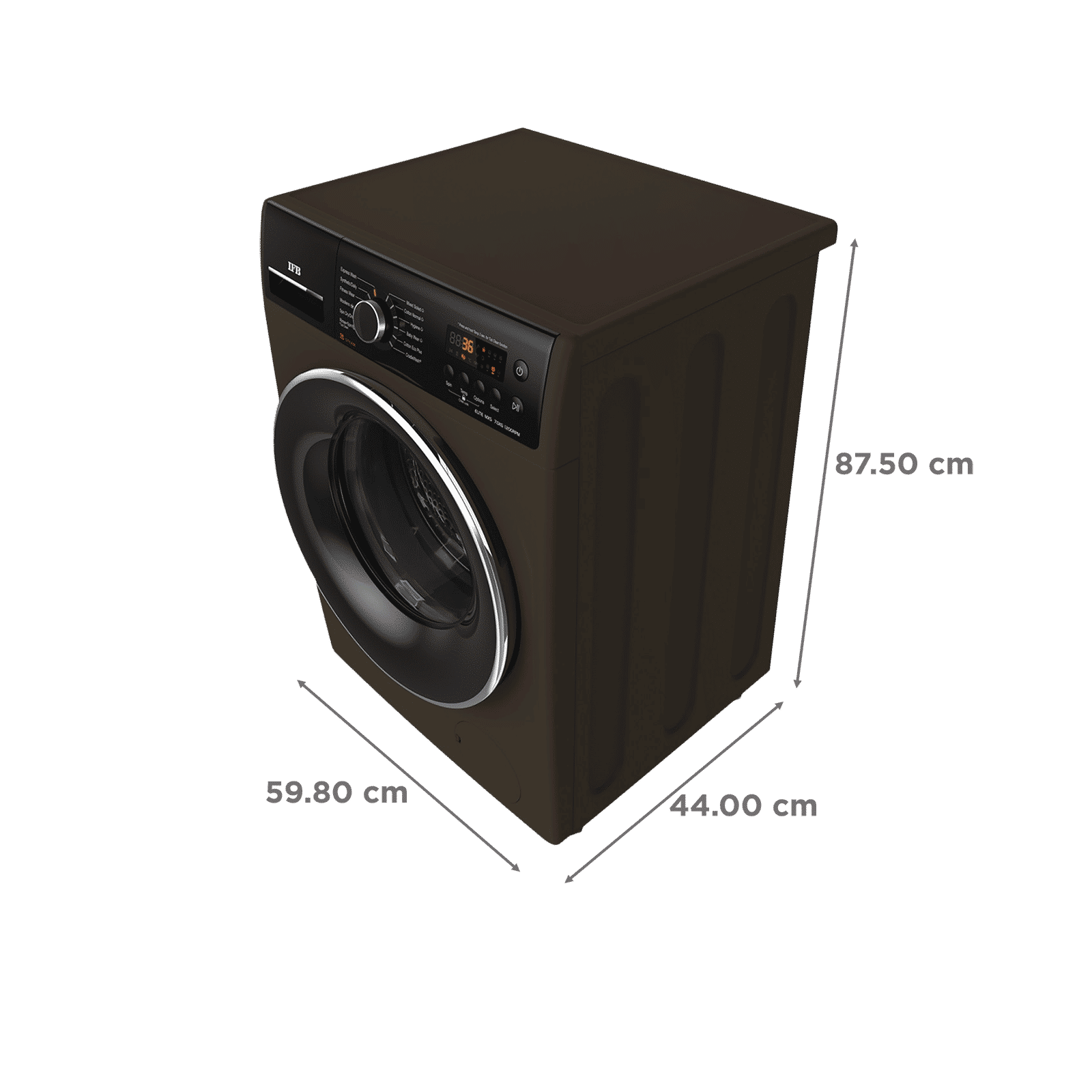 IFB 7 kg 5 Star Fully Automatic Front Load Washing Machine (Elite MXS 7012, Crescent Moon Drum, Mocha)_3