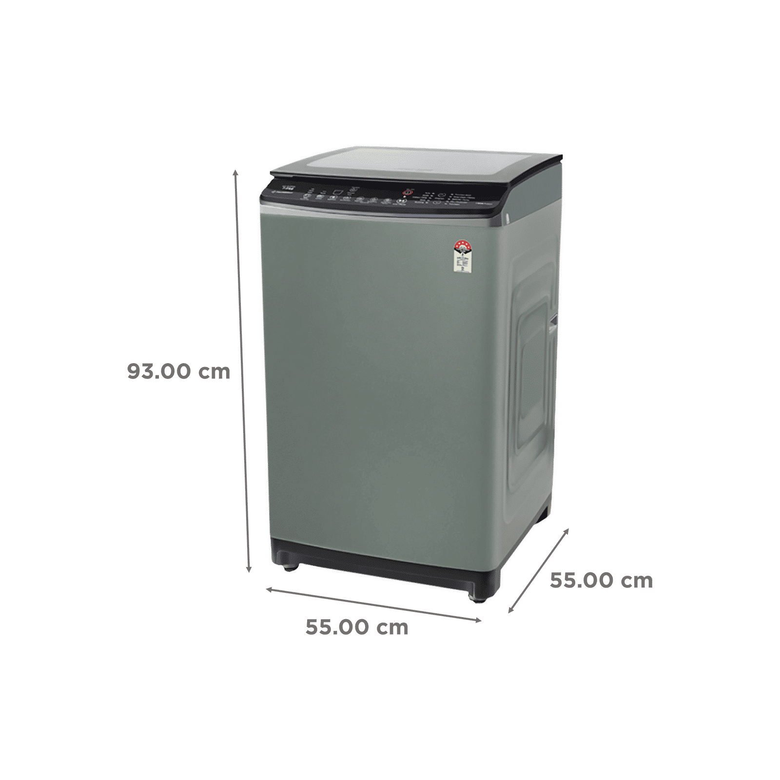 VOLTAS beko 7 Kg 5 Star Inverter Fully Automatic Top Load Washing Machine (WTL70VPSGX, Dust Resistant, Grey)_3