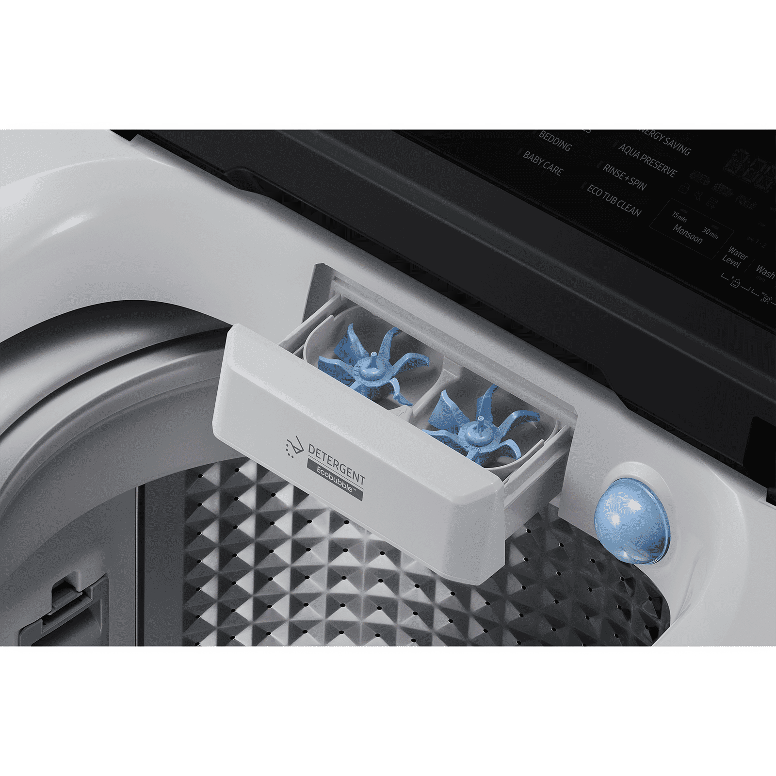 SAMSUNG 7 Kg 5 Star Inverter Fully Automatic Top Load Washing Machine (WA70BG4545BGTL, Ecobubble Technology, Light Grey)_10